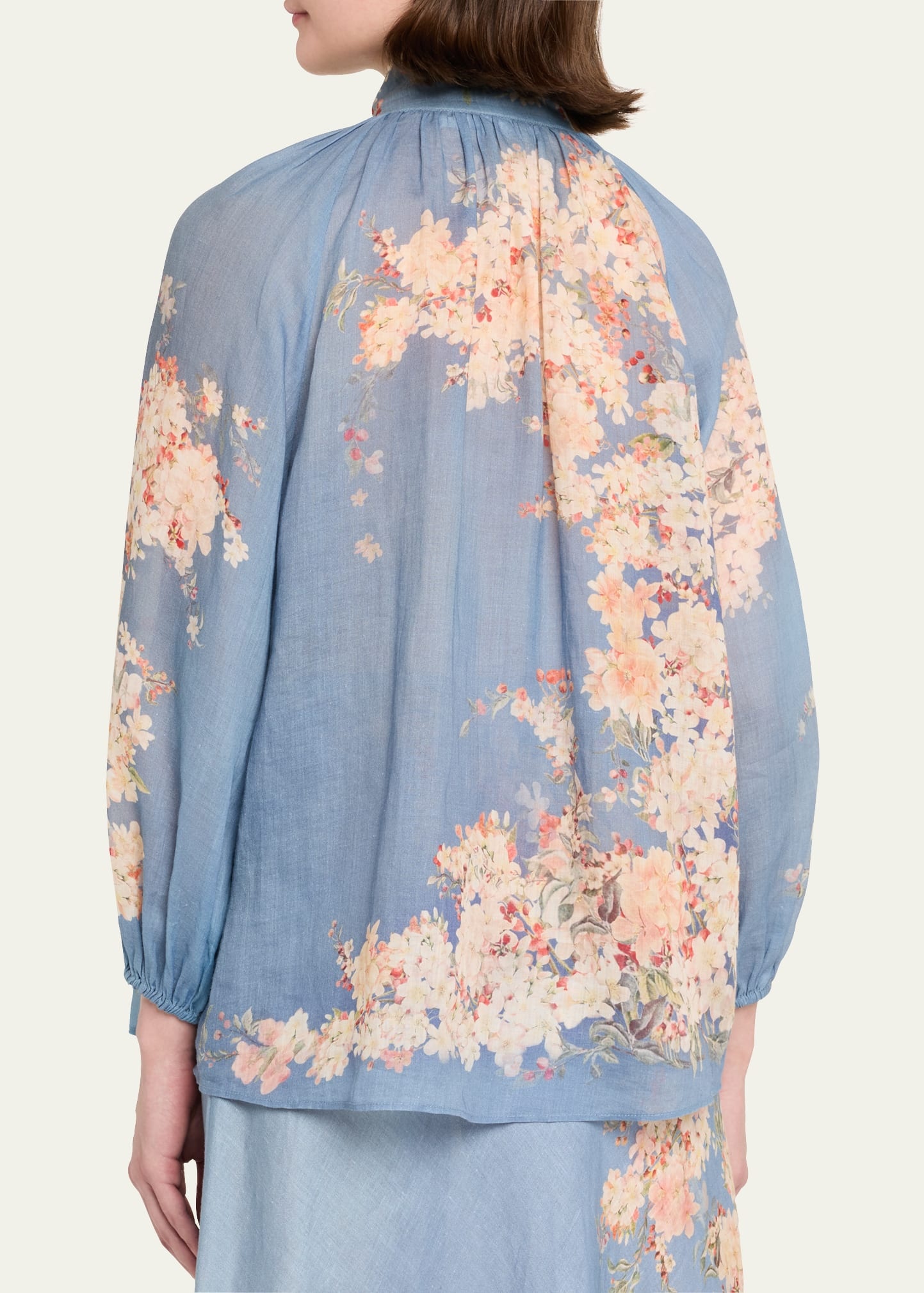 Cascadian Floral Billow Blouse - 3