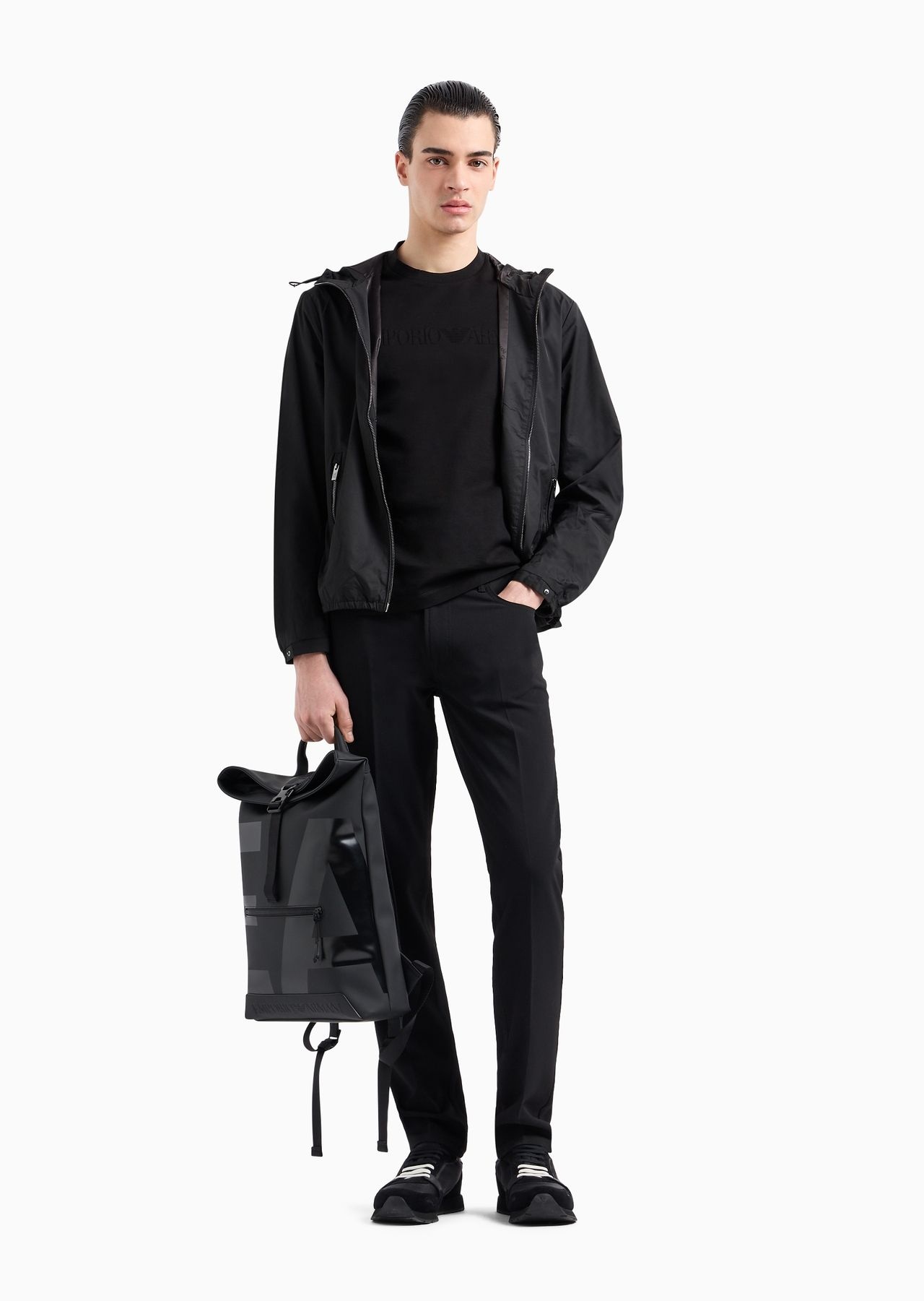 J05 Slim-fit five-pocket trousers in canneté fabric - 4