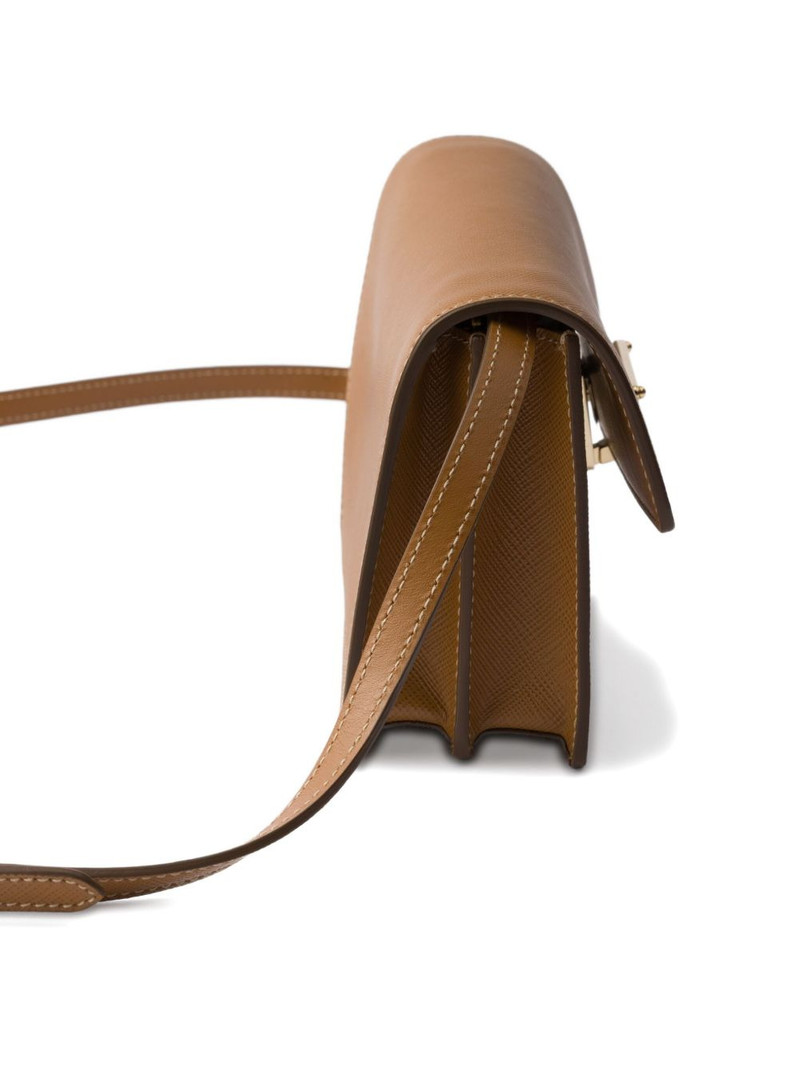 Saffiano leather push-lock clasp mini bag 4