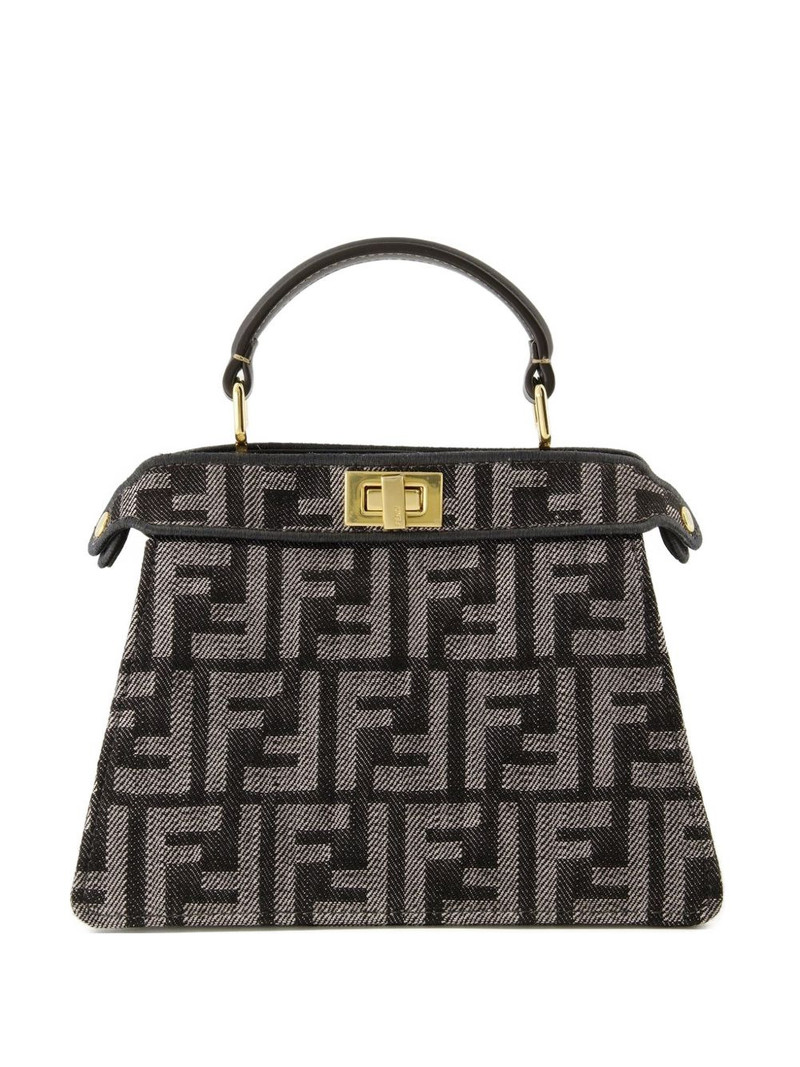 Peekaboo denim tote bag 1