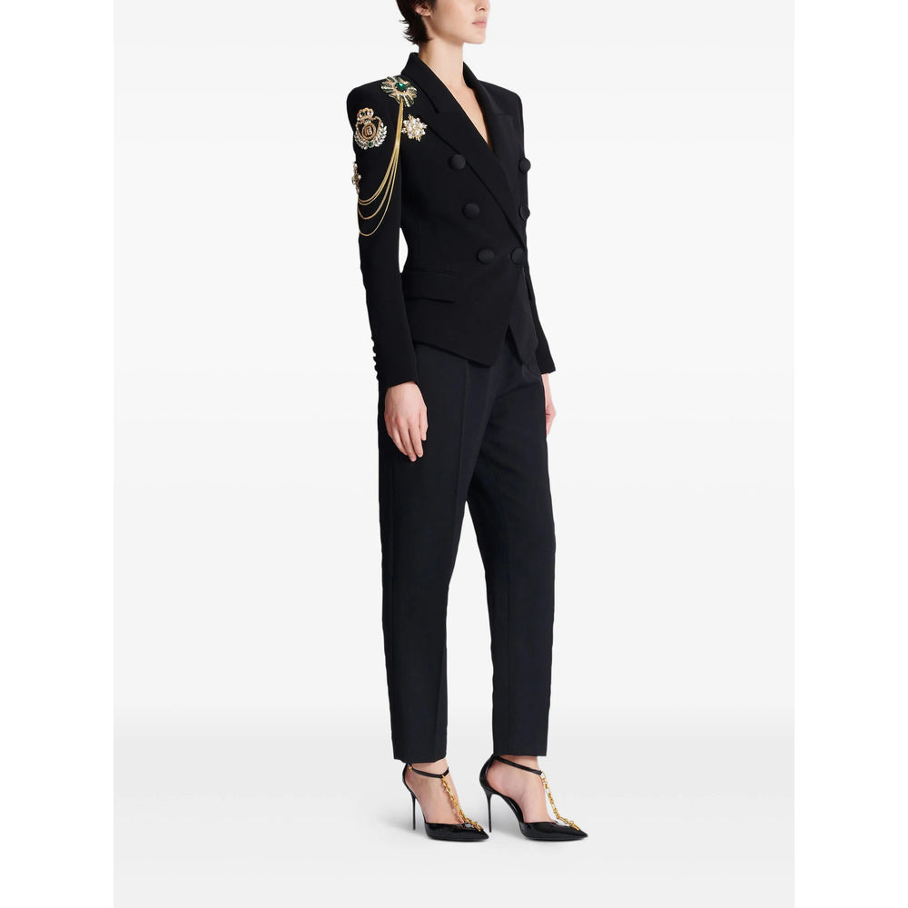 Balmain Black Jackets - Blazers Women - 2