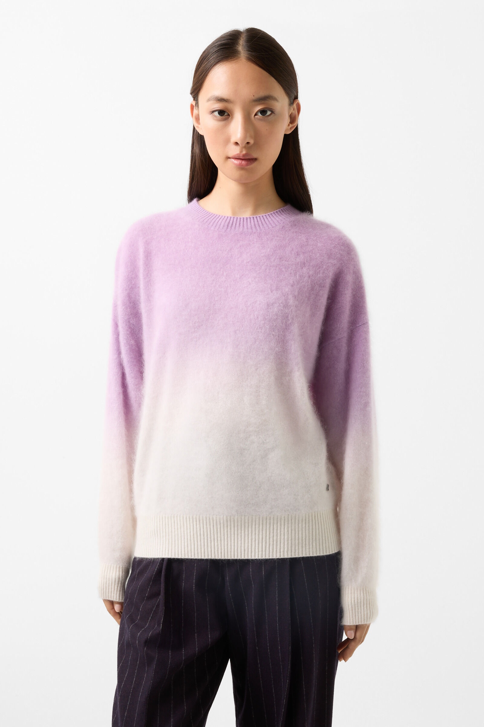 Olaia cashmere sweater in Purple/Off-white - 2