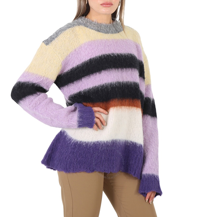 Marc Jacobs Ladies Horizontal-stripe Pattern Long-sleeve Jumper - 4