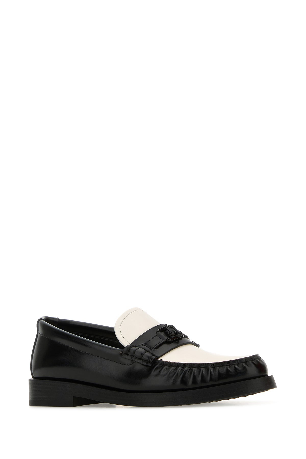 Two-tone leather Addie loafers - 2