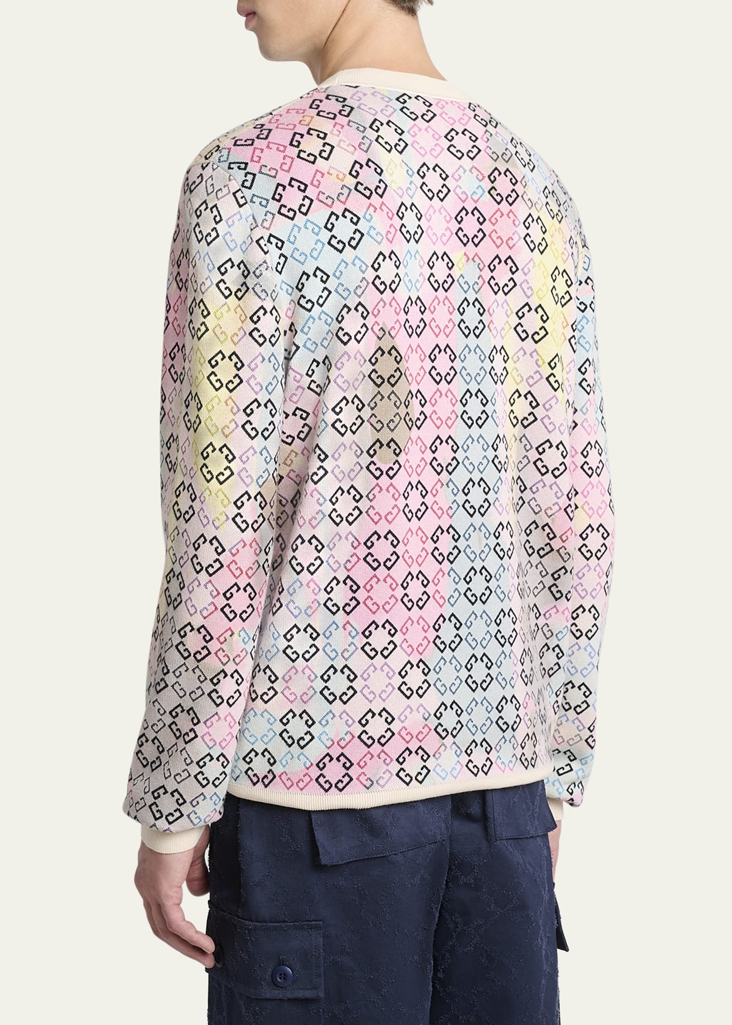 Men's Multicolor Monogram Sweater - 3
