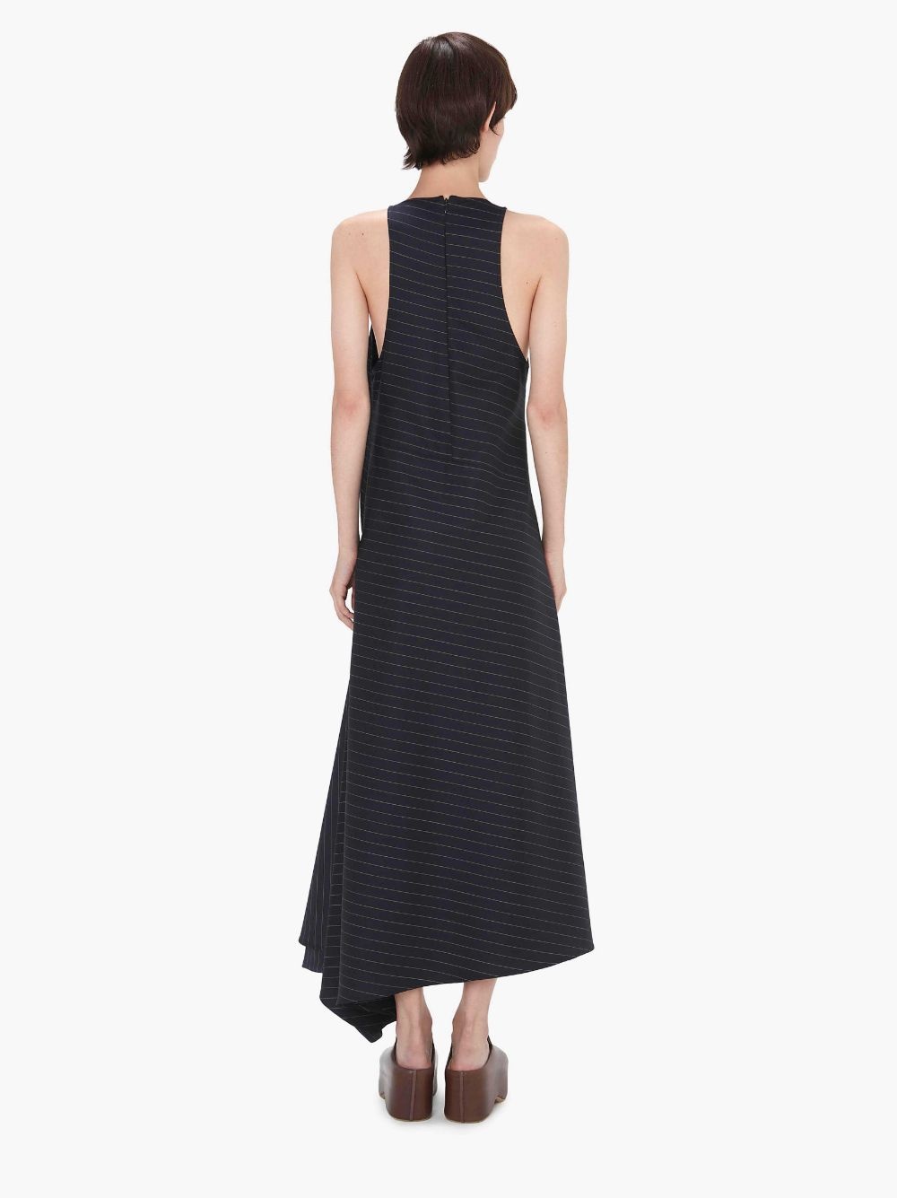 V- NECK PANELLED DRESS - 3