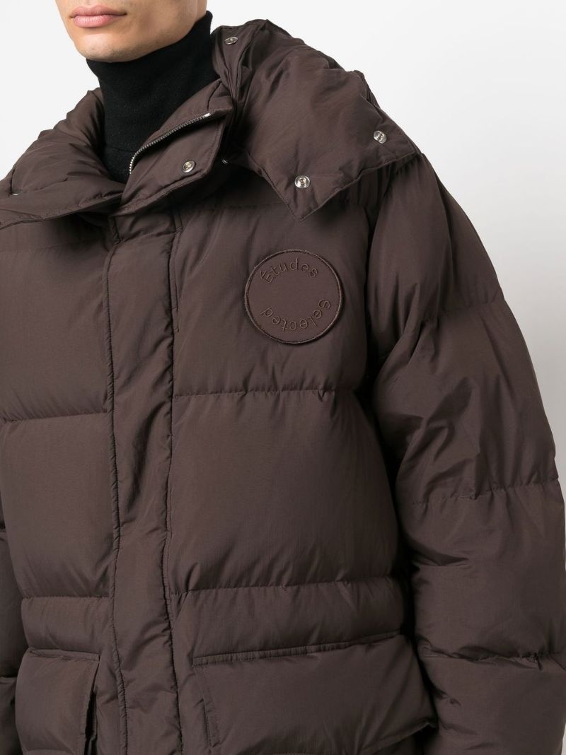 detachable-hood puffer coat - 5