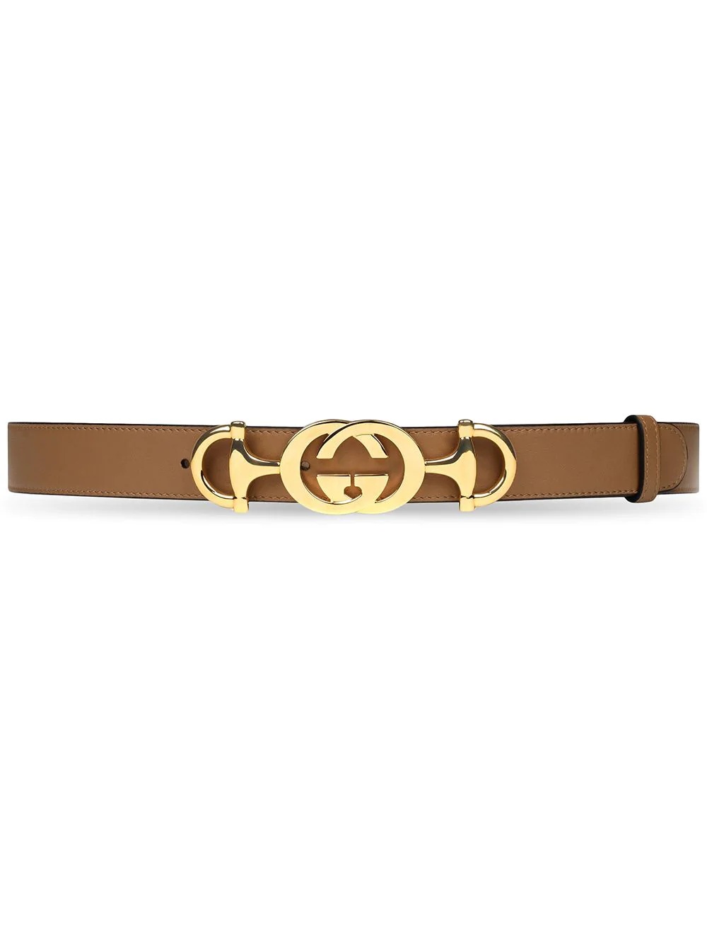 Leather belt with Interlocking G Horsebit - 1