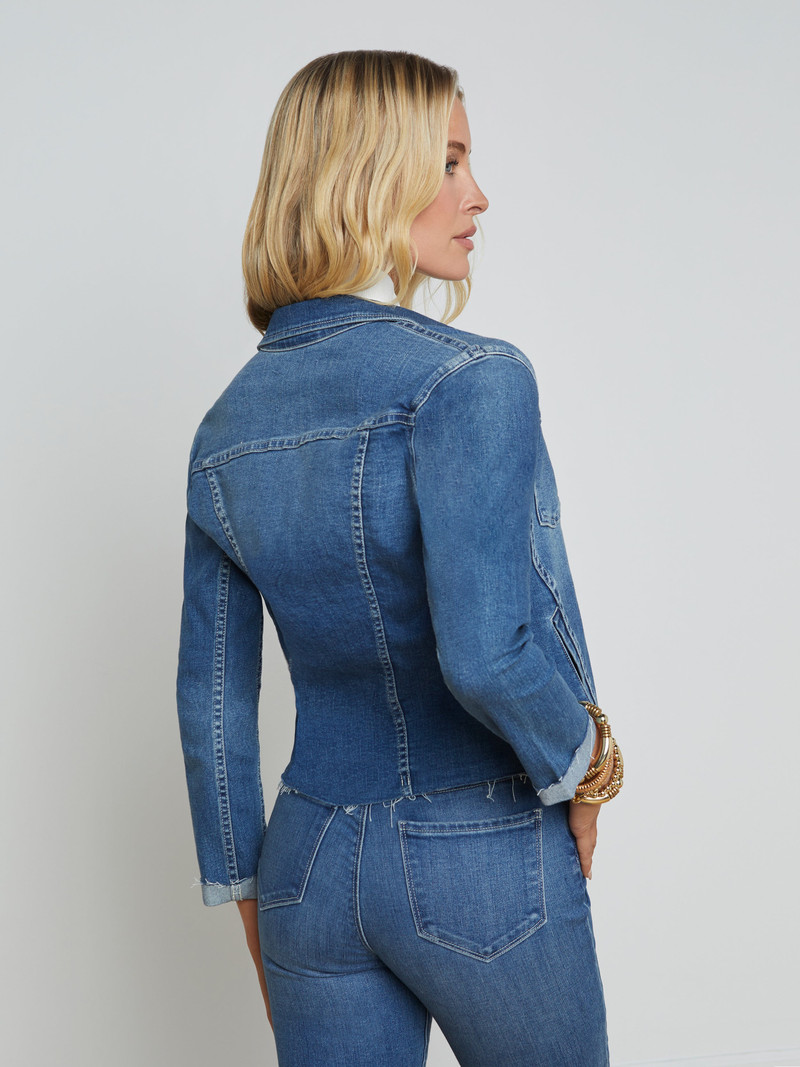 L'AGENCE Janelle Denim Jacket outlook