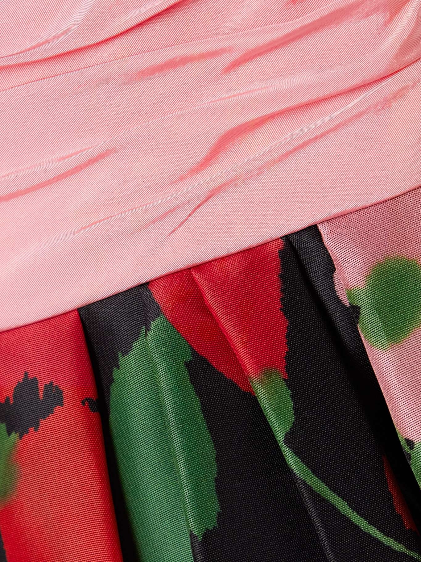Floral-print silk midi dress Multi - 4