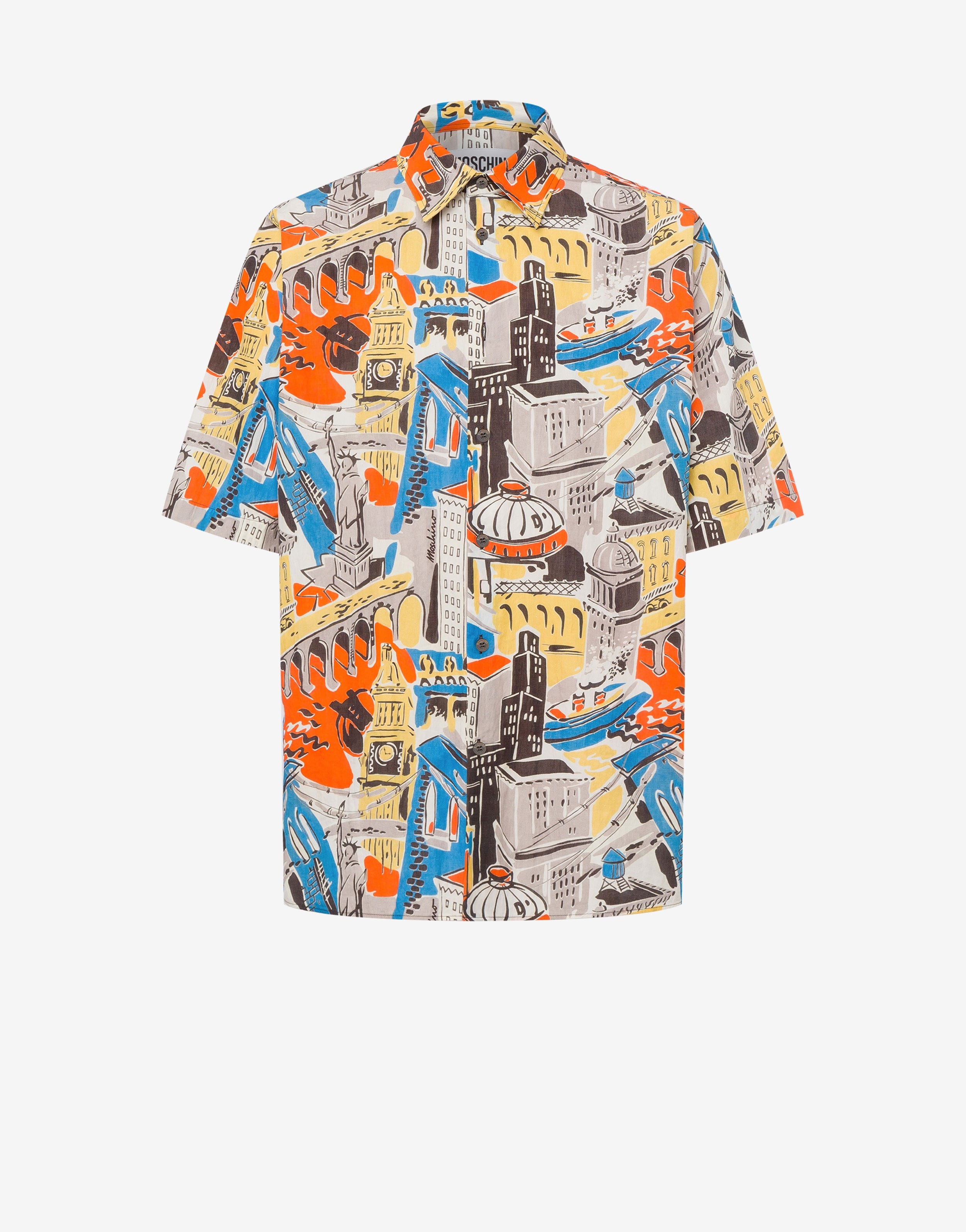 CITY PRINT NYLON SHIRT - 1