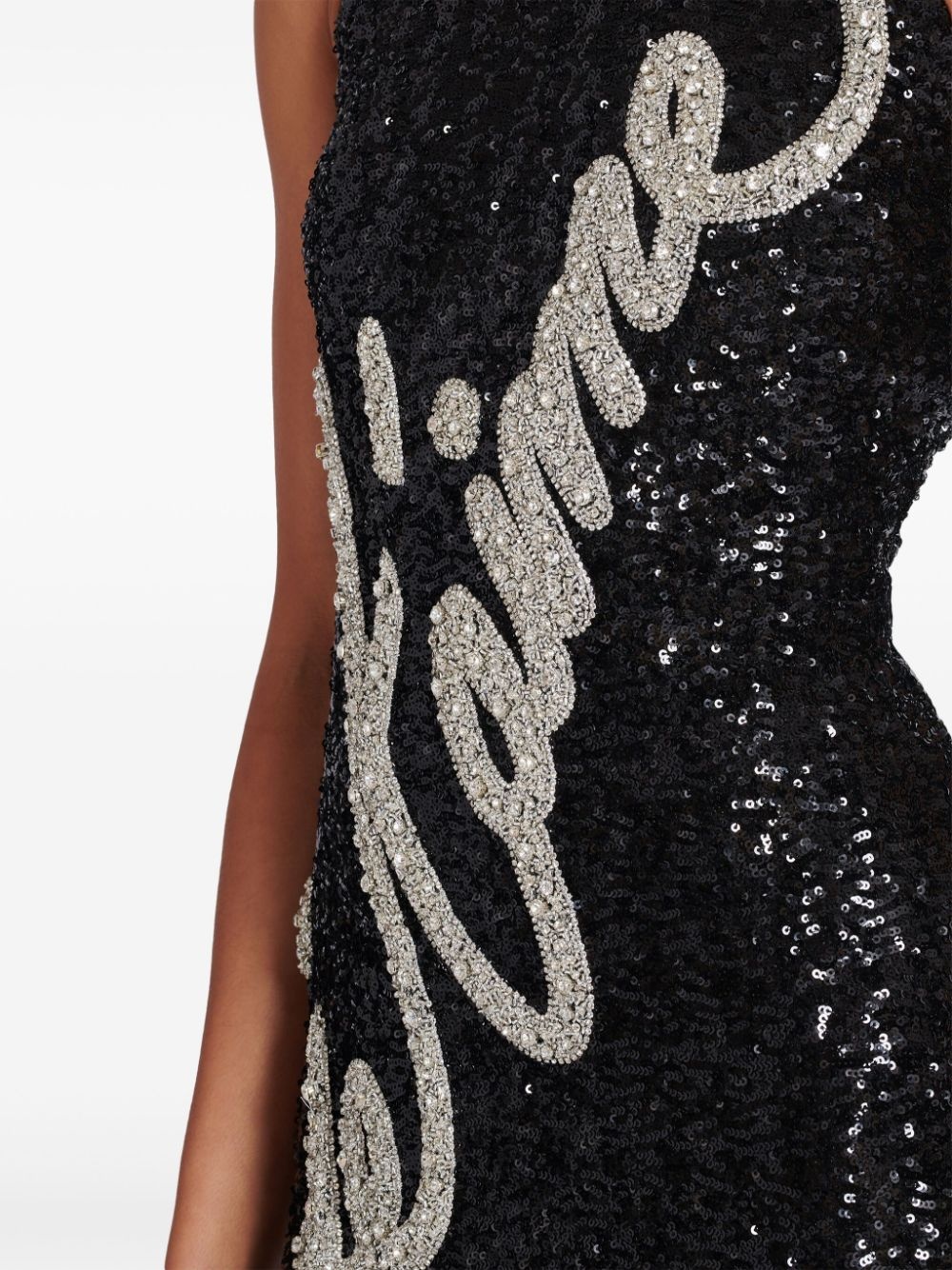 rhinestone-embellished gown - 6