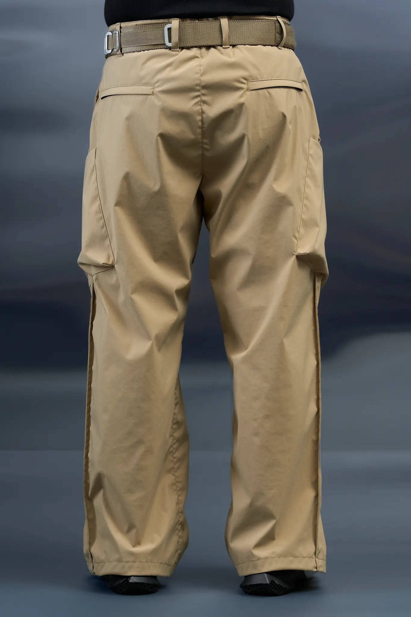 P45A-E Encapsulated Nylon Single Pleat Cargo Trouser Khaki - 7