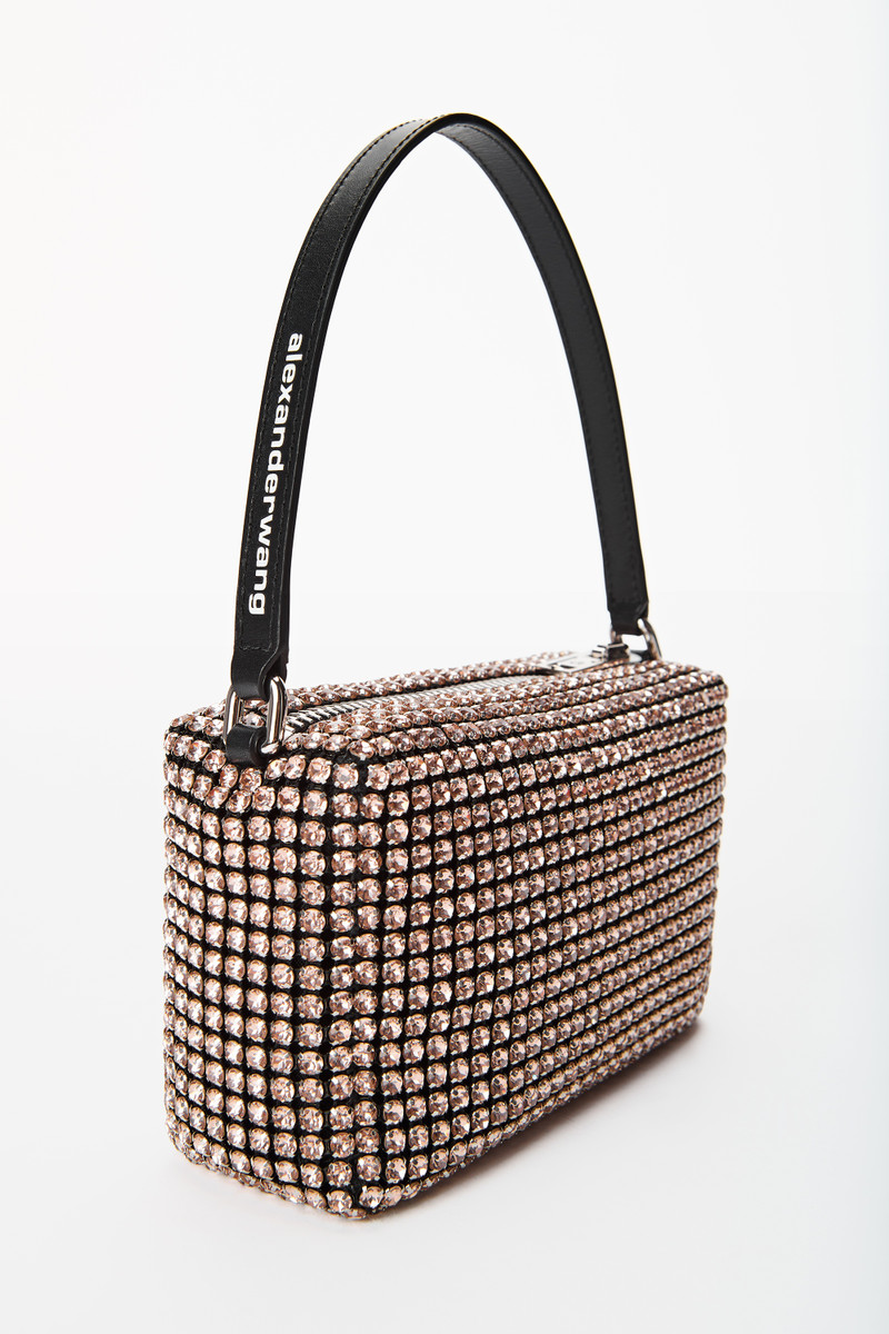 Alexander Wang HEIRESS MEDIUM POUCH IN CRYSTAL MESH outlook