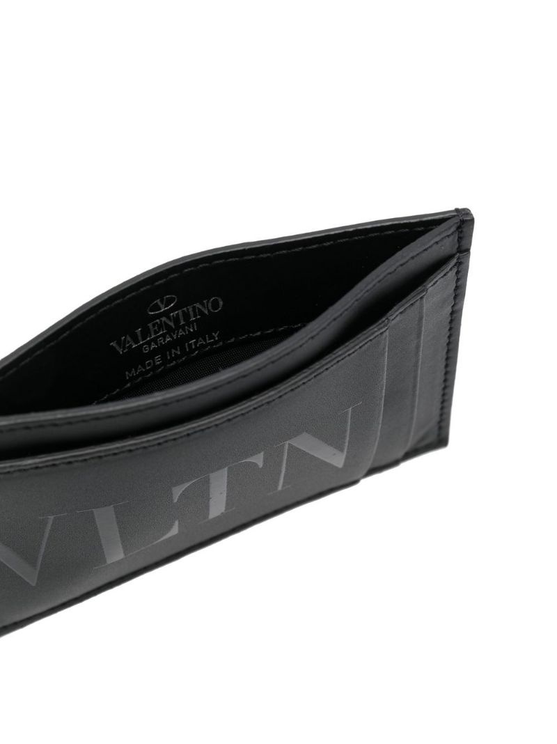 VLTN leather cardholder - 3