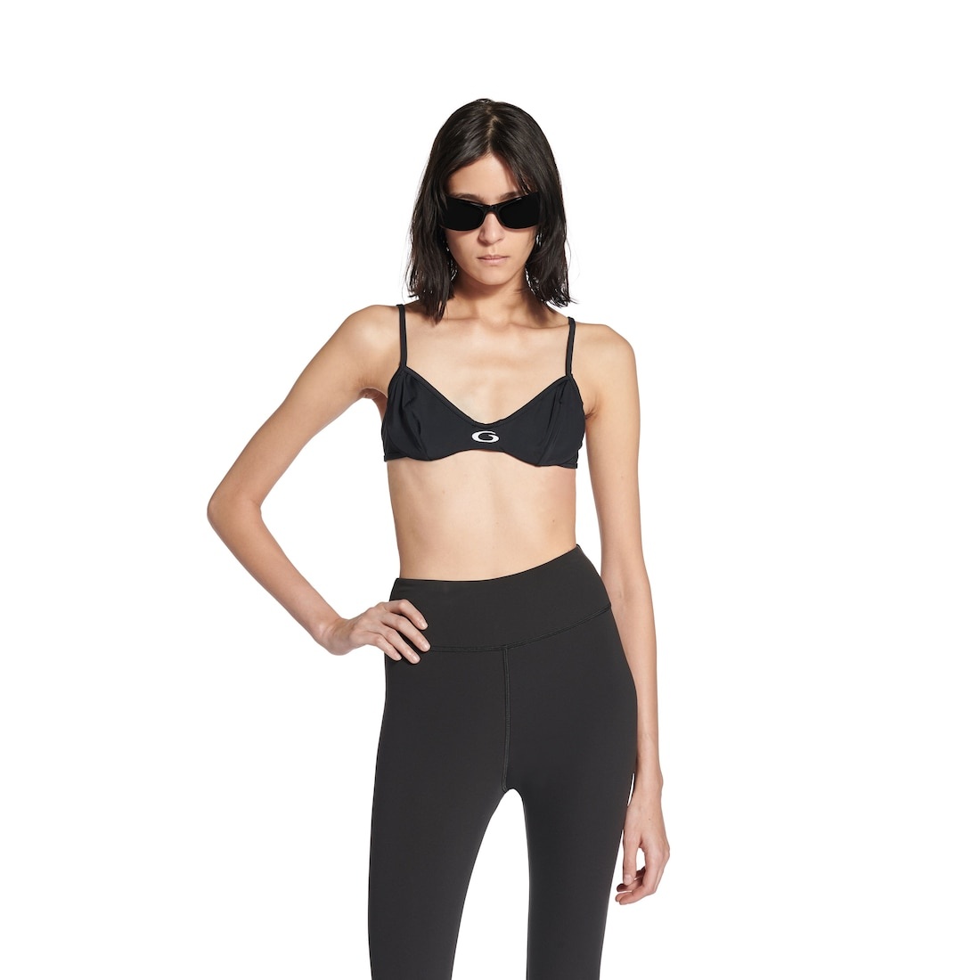 Women's Sporty Bikini in Black - 2