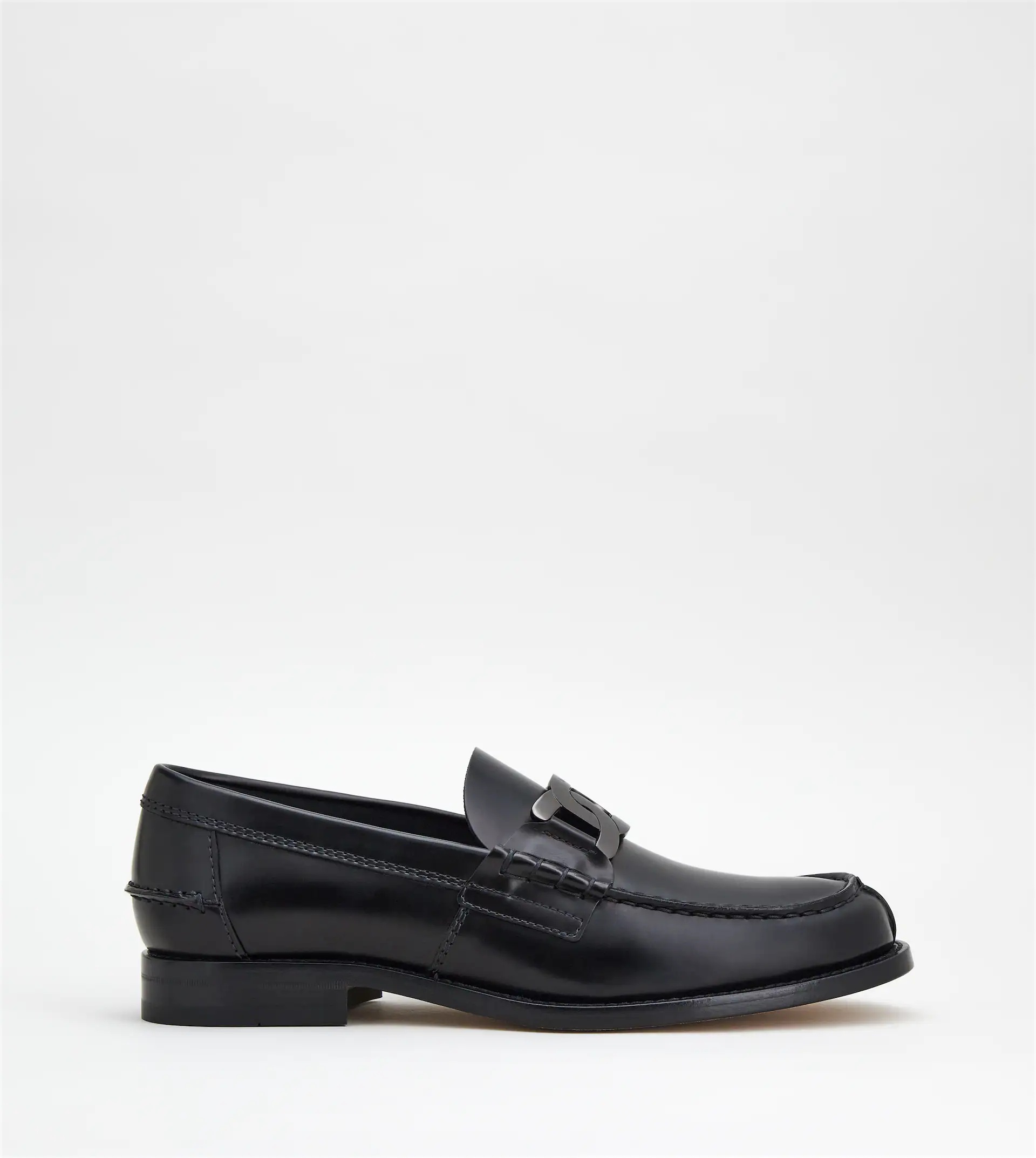 LOAFERS IN LEATHER - BLACK - 1