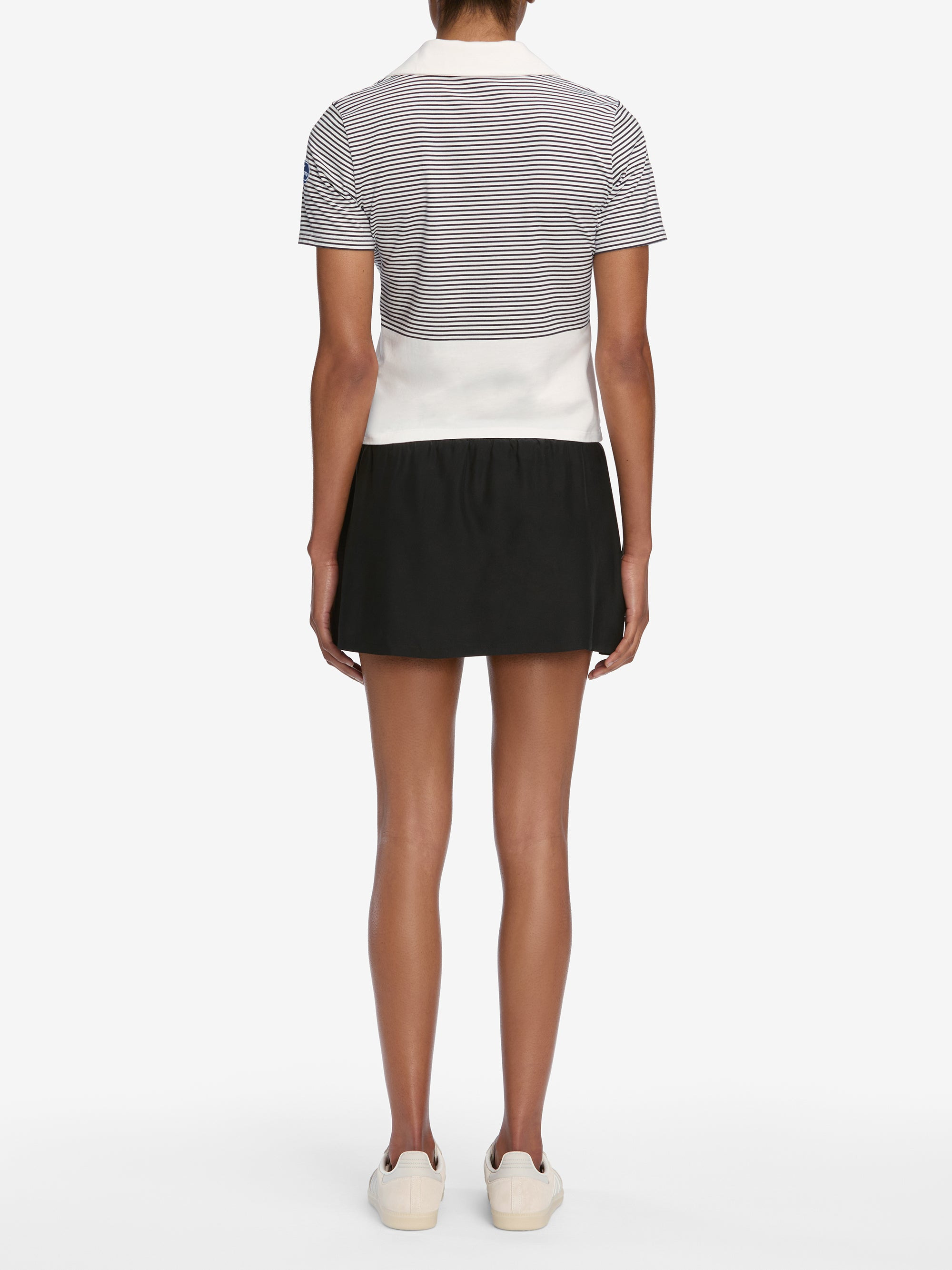 The Tennis Polo in White Multi - 7