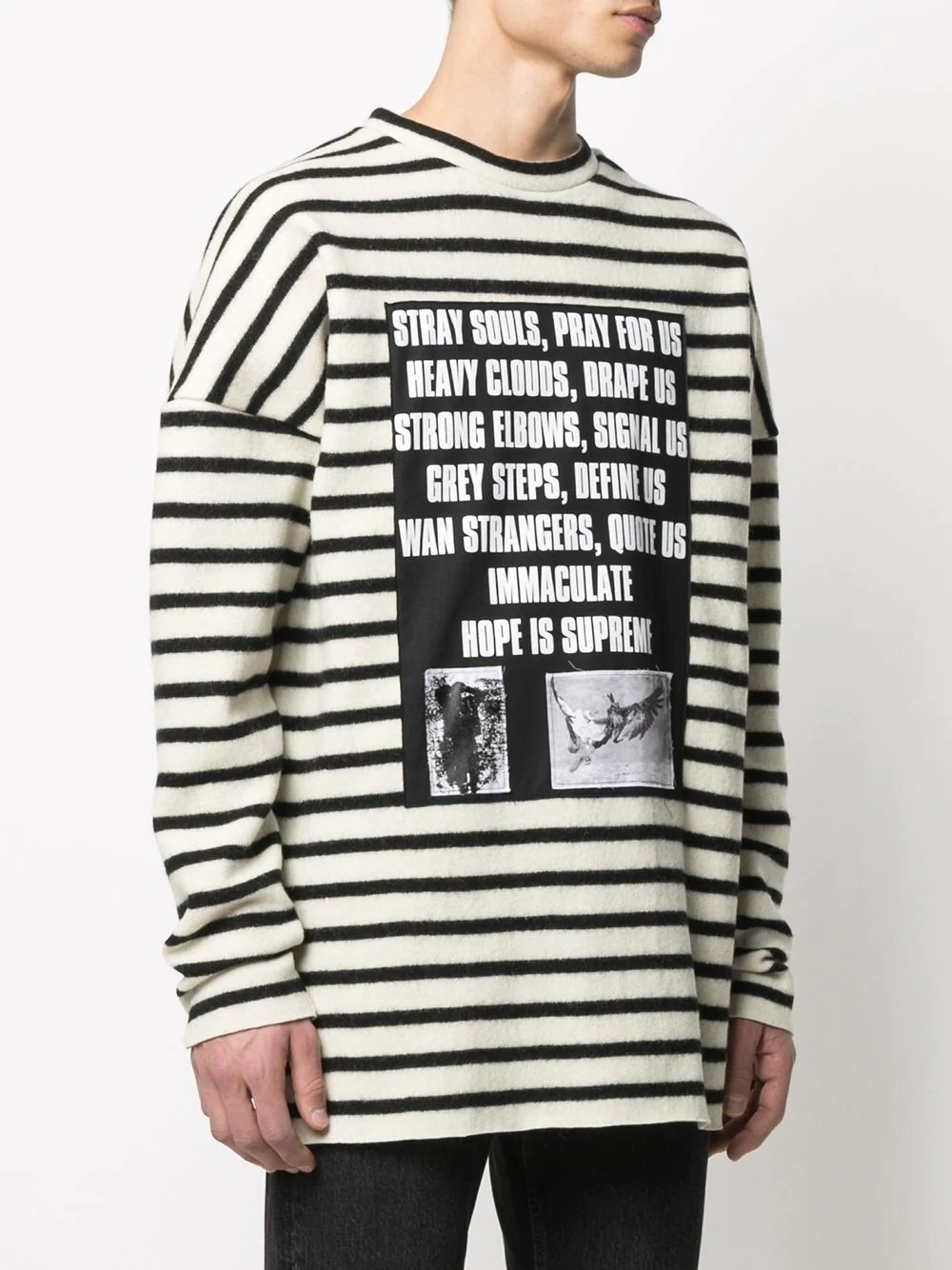 striped graphic-print jumper - 3