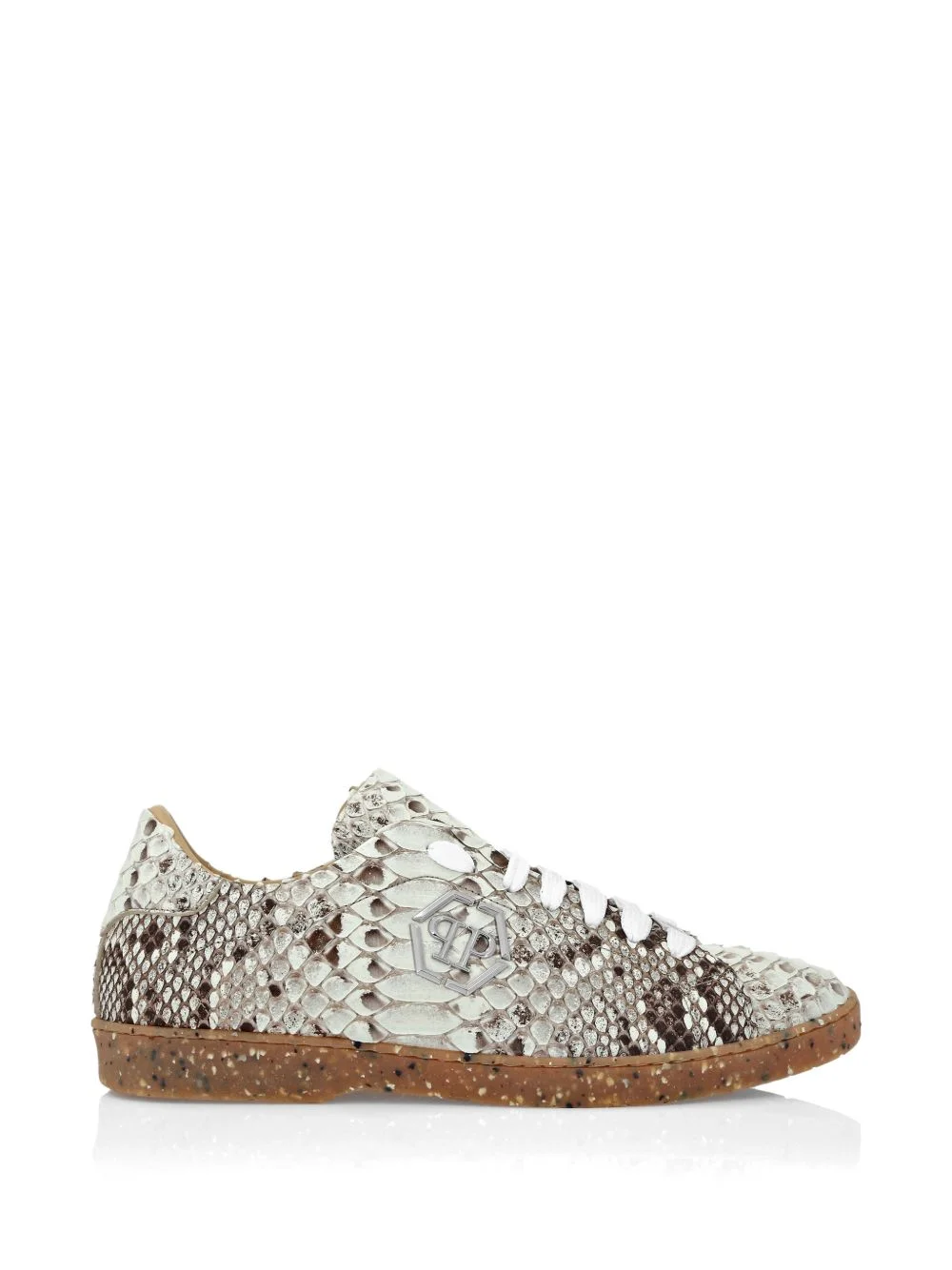 python leather sneakers - 1
