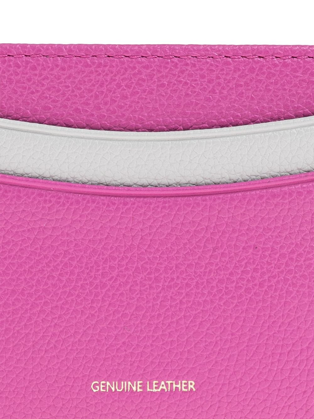 leather colour-block cardholder - 4