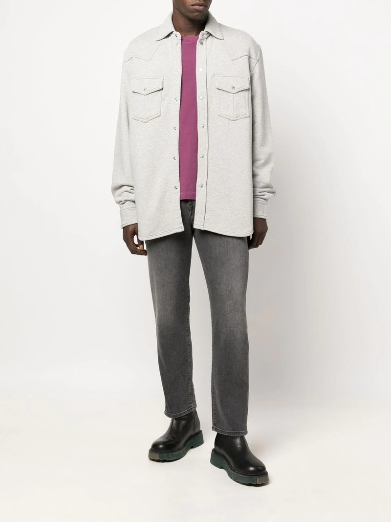 Diesel front press-stud fastening shirt outlook