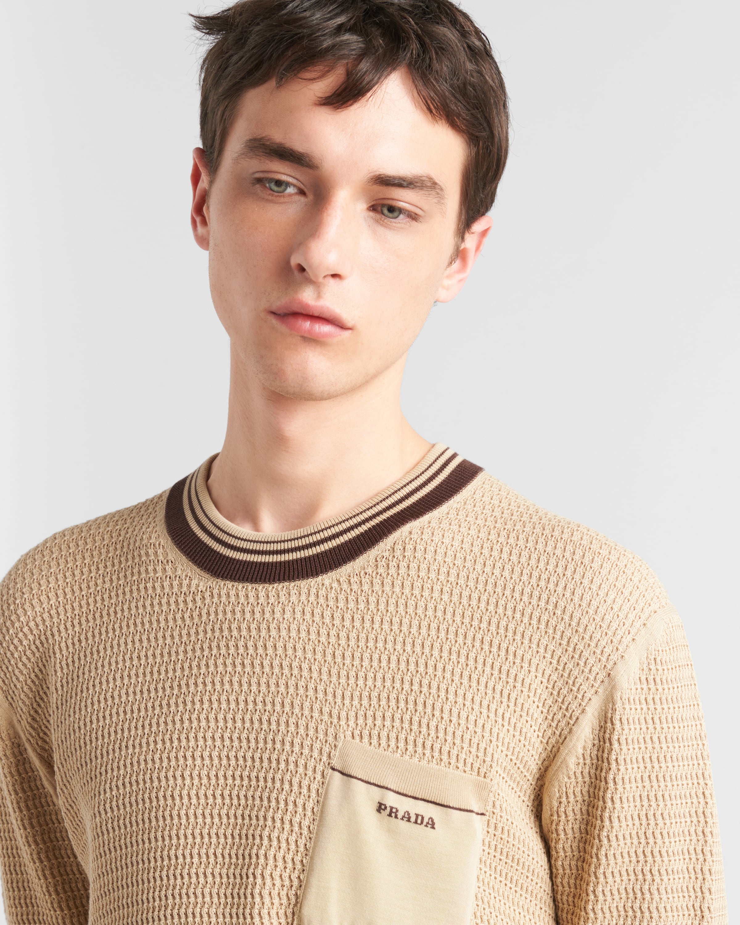 Cotton crew-neck sweater - 4