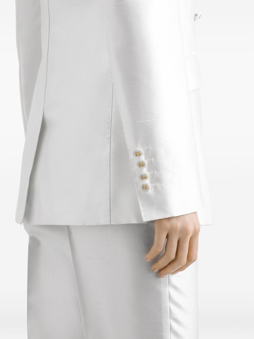 stretch-silk blazer - 5