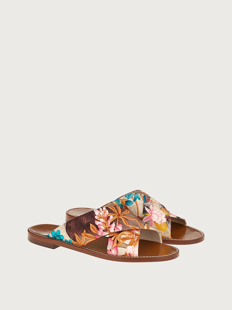 GIARDINO PRINT FLAT SANDAL - ECONYL® NYLON - 2