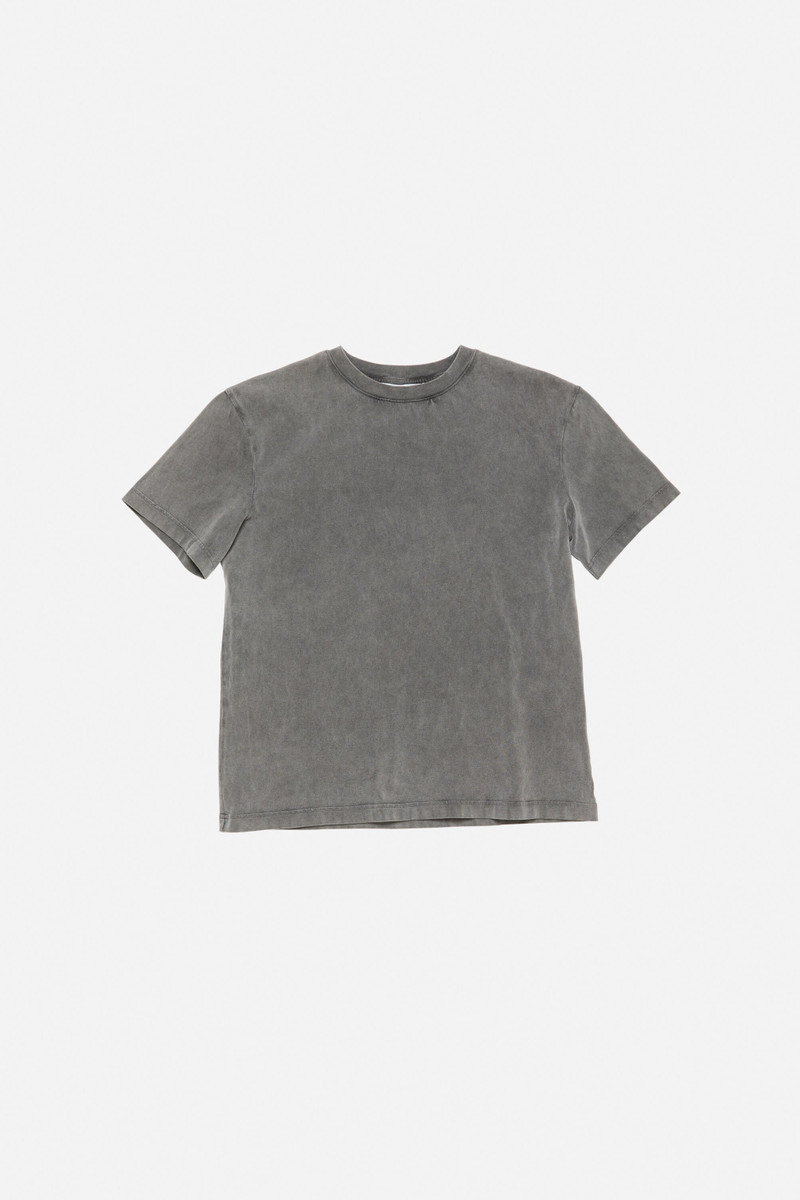 Acne Studios Cotton crewneck t-shirt - Faded black outlook