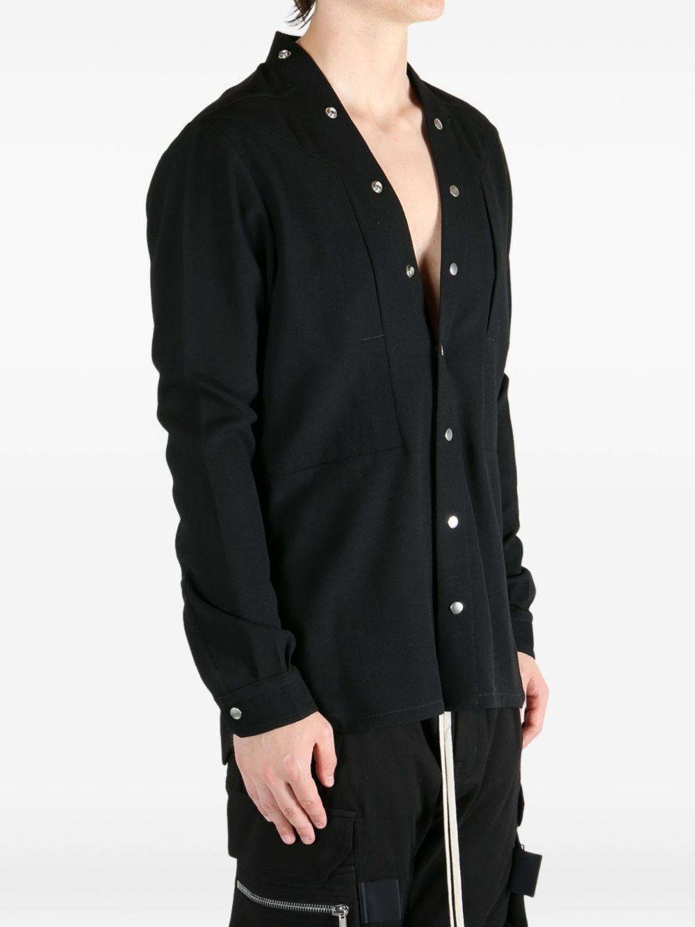 Rick Owens Men Larry Fogpocket Shirt - 4