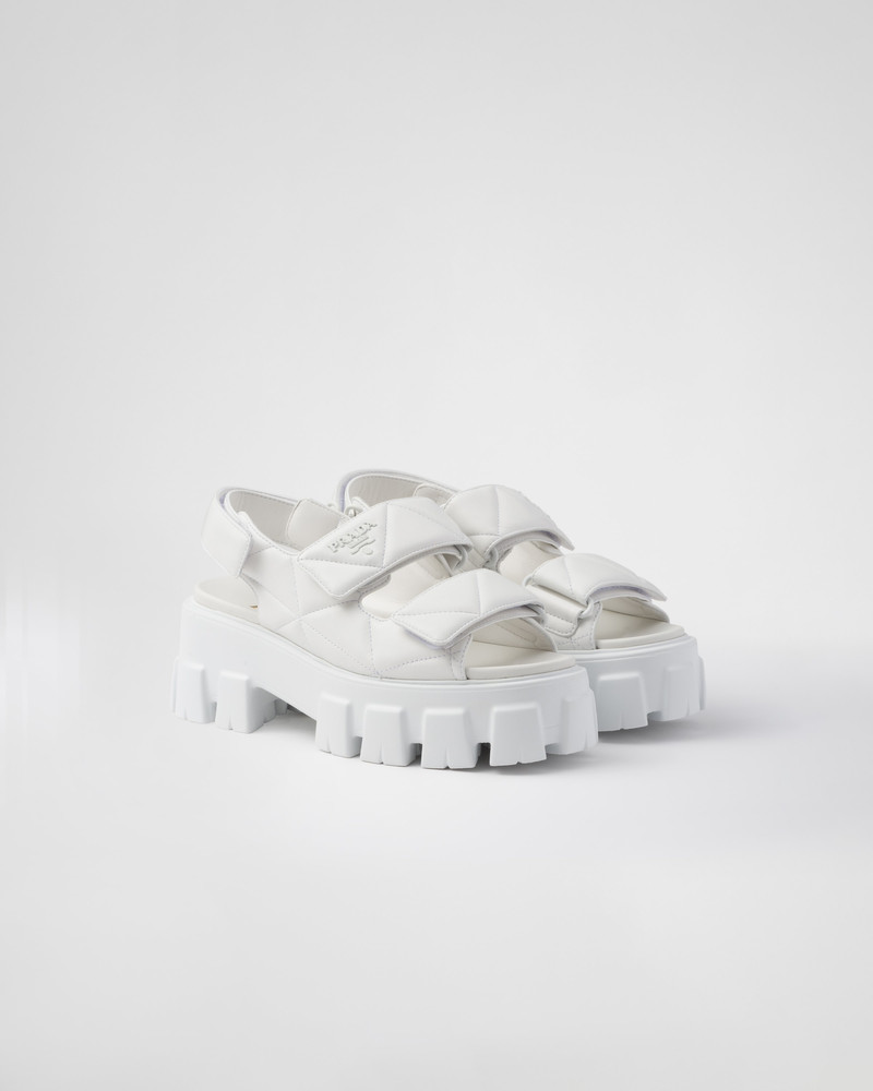 Monolith nappa leather sandals 1