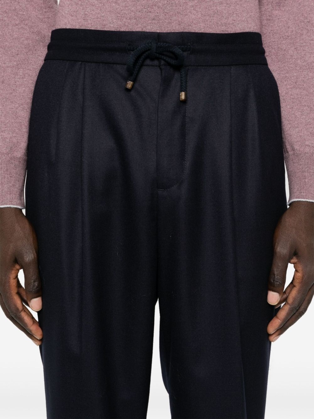 mid-rise tapered trousers - 5