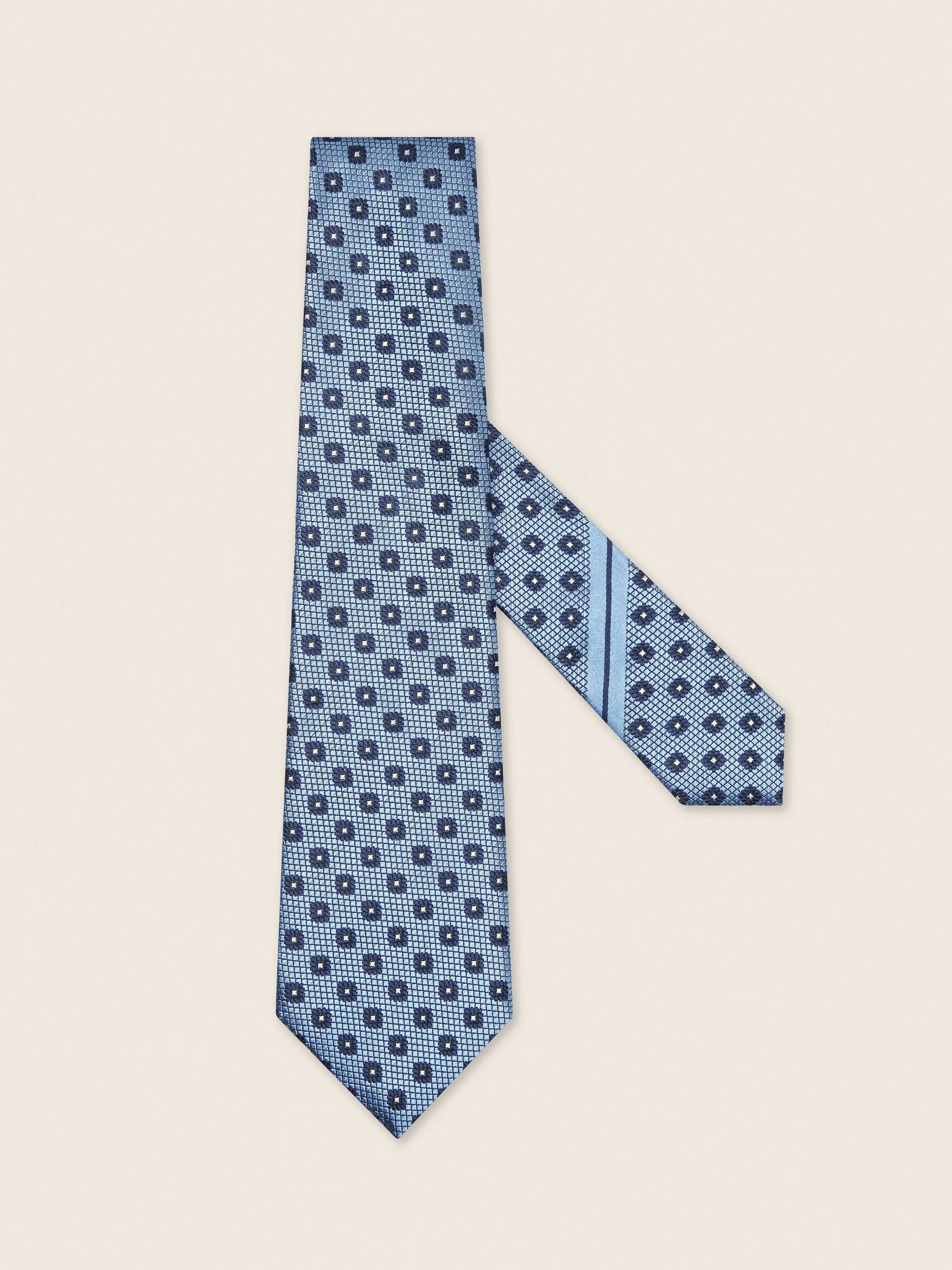 LIGHT BLUE SILK TIE - 1