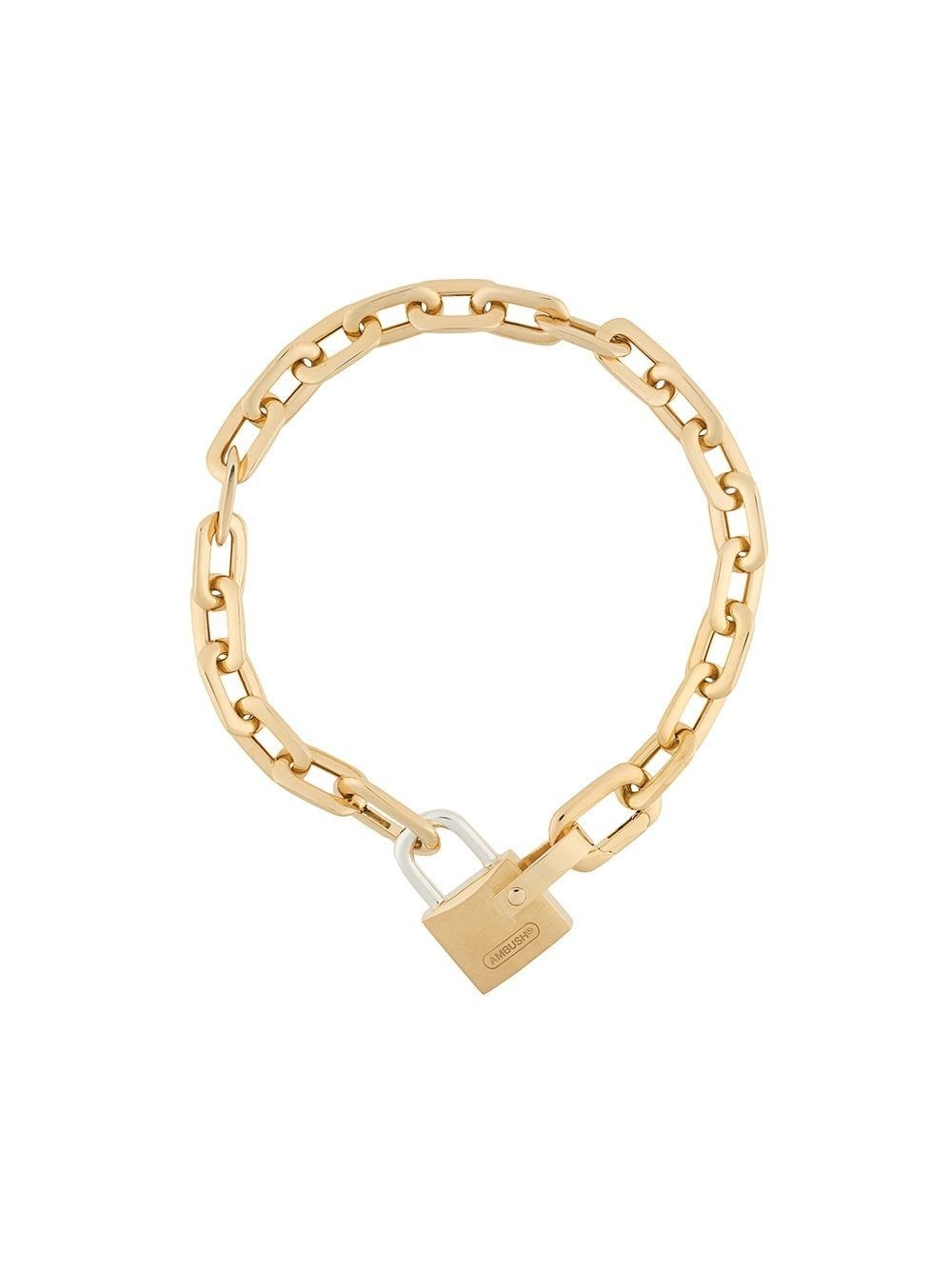 small padlock chain bracelet - 1