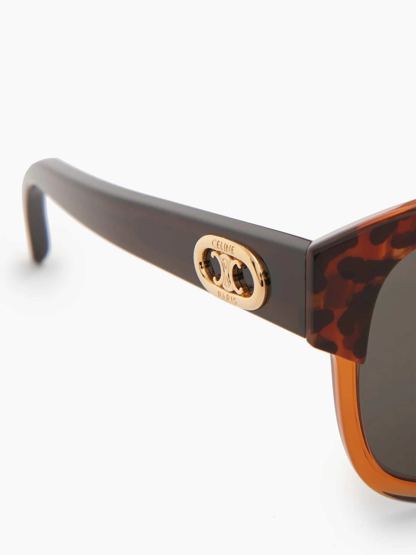 Square tortoiseshell-acetate sunglasses - 2