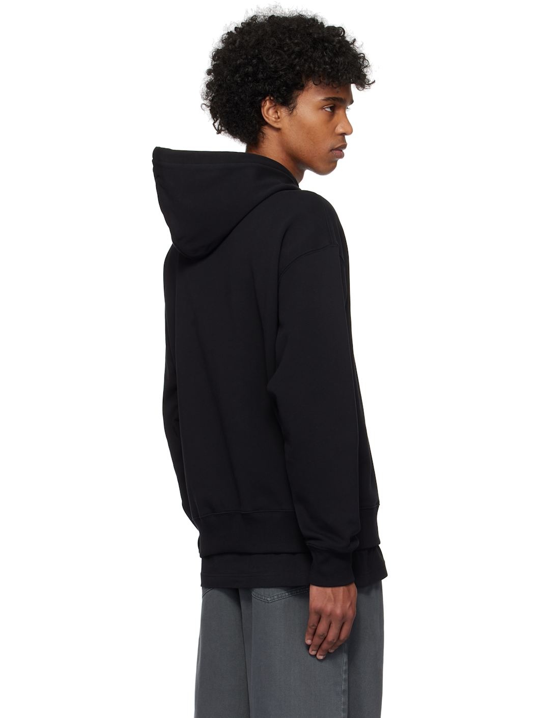 Black Eggs Print Hoodie - 3