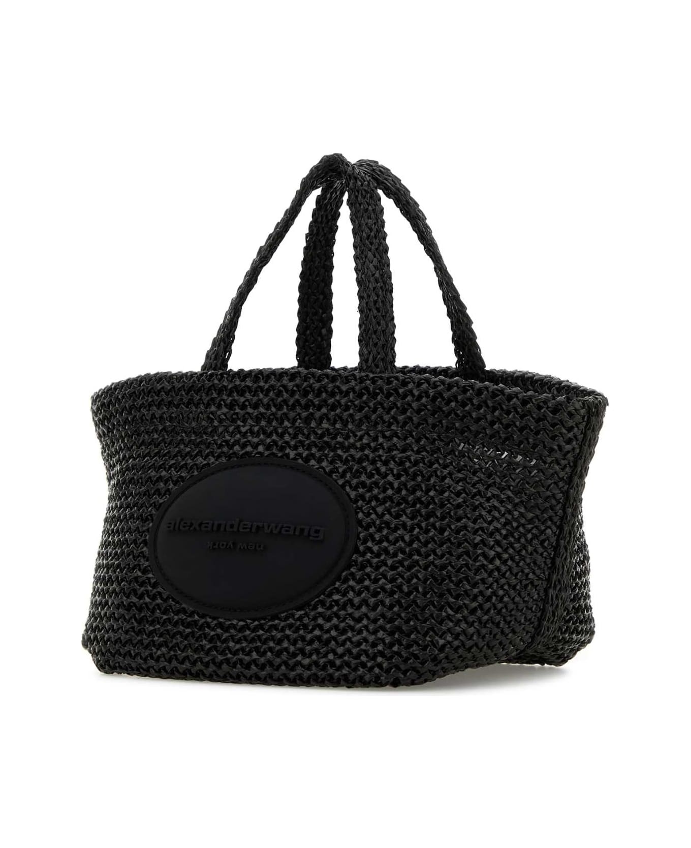 Black Crochet Small Punch Handbag - 2