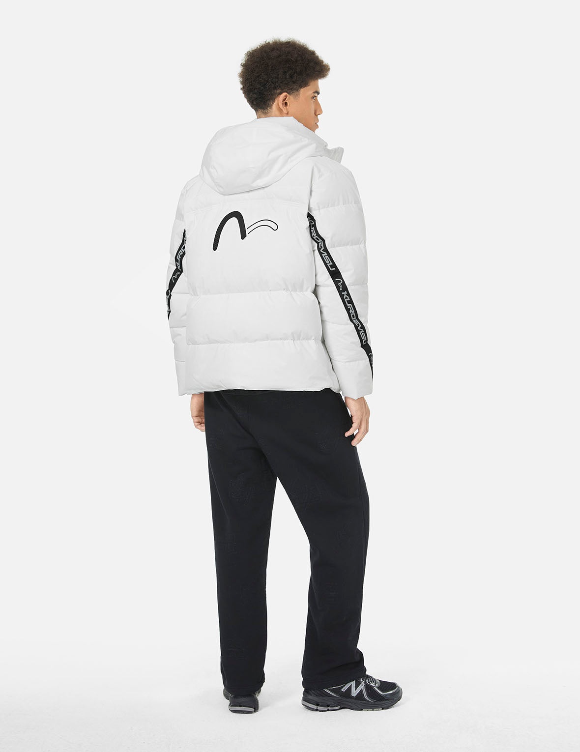 Seagull Print and Logo Tape Regular Fit Down Jacket - 3