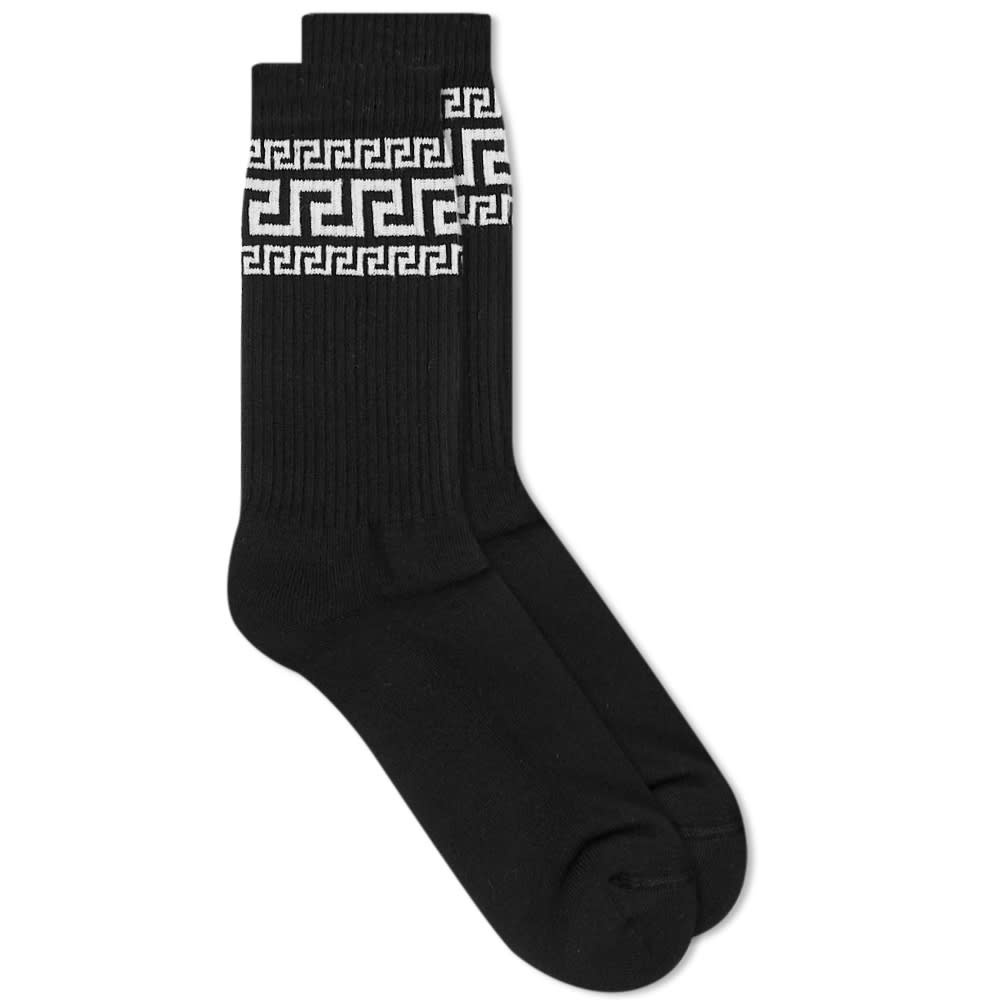 Versace Logo Sports Sock - 1