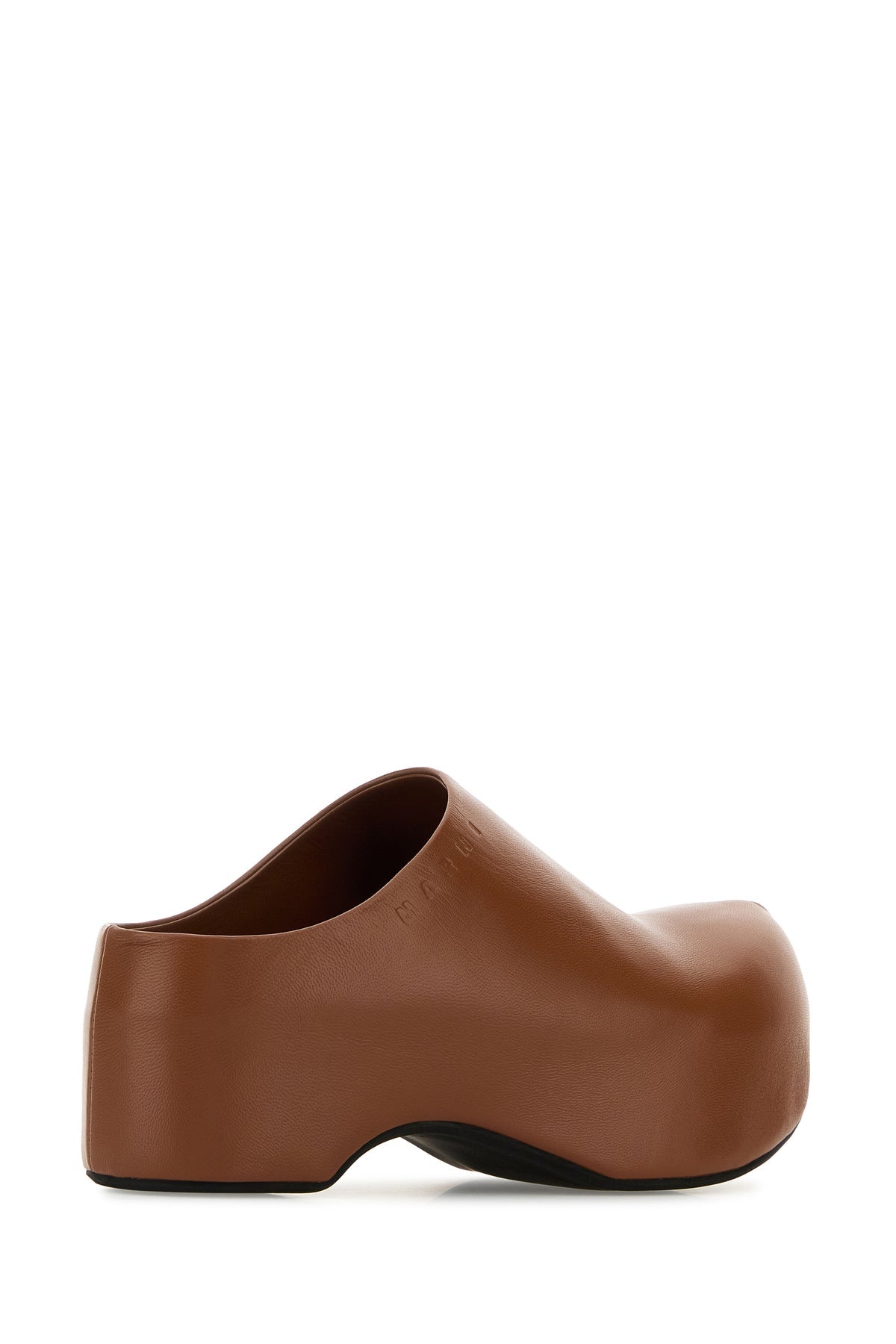 Caramel nappa leather mules - 3