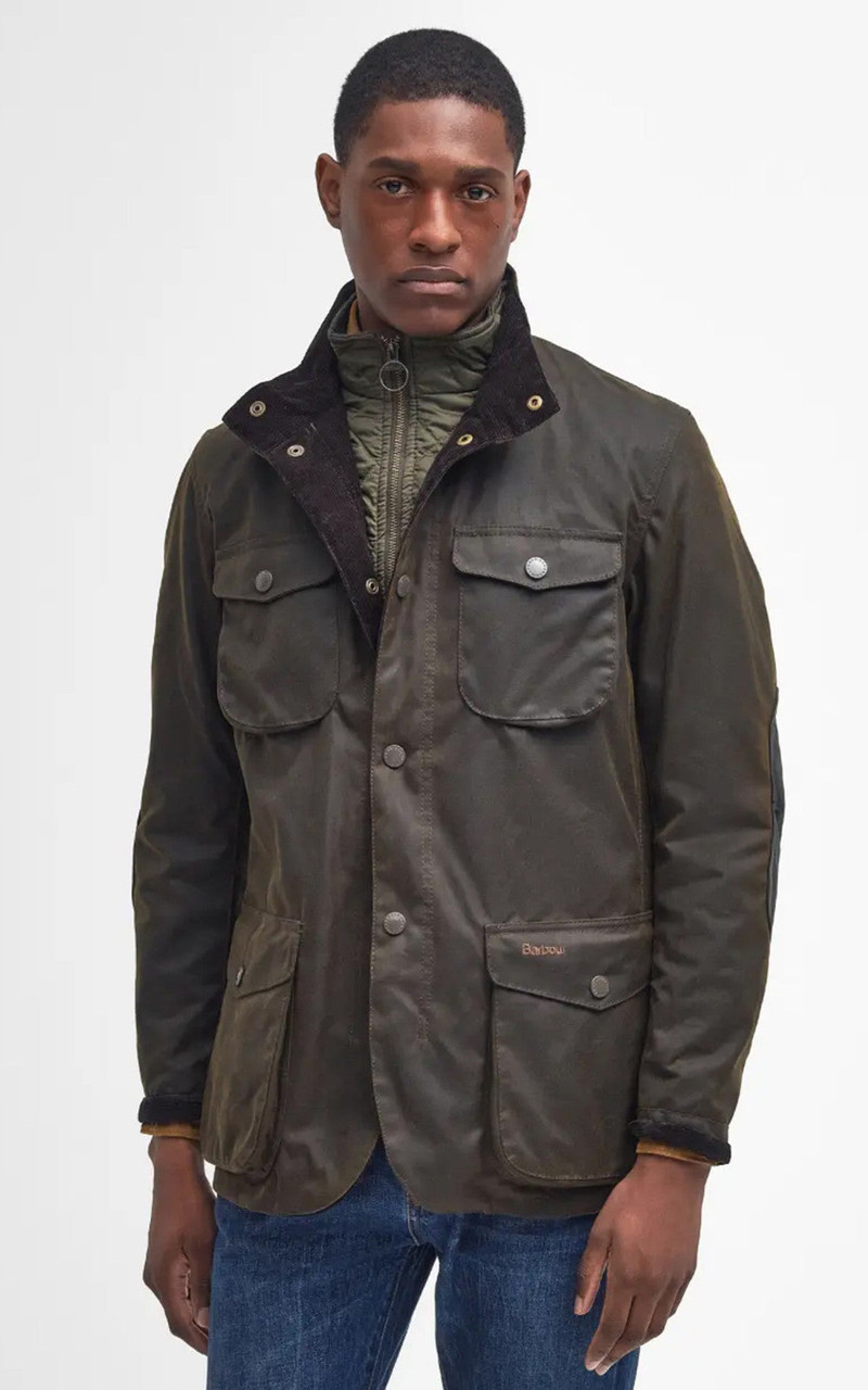 Barbour BARBOUR OGSTON WAX JACKET OLIVE outlook