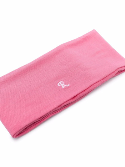 Raf Simons embroidered.logo neck scarf outlook