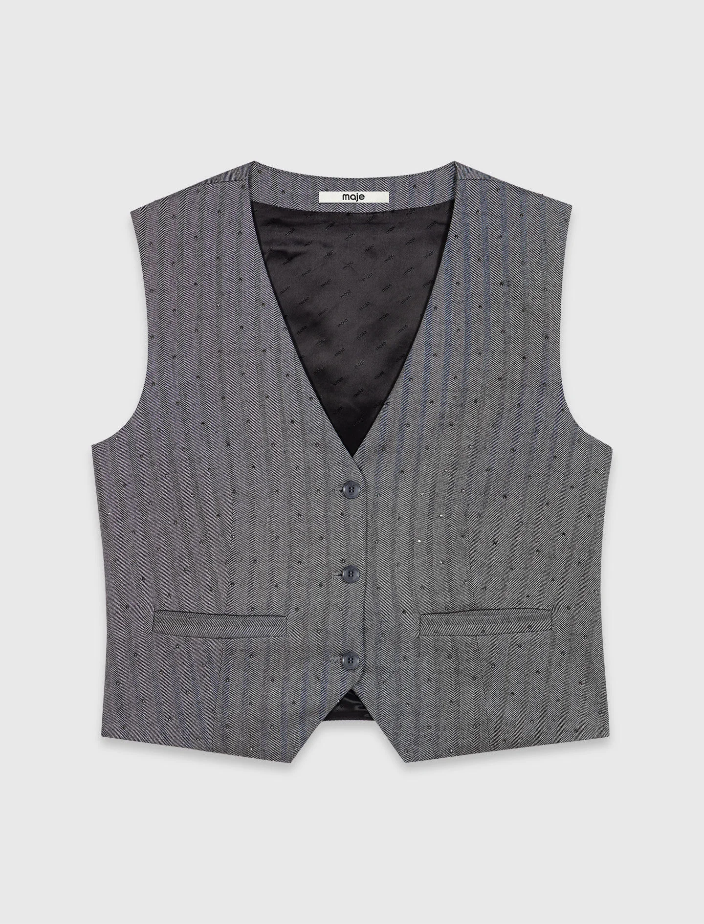 Tailored rhinestone jacket - 1