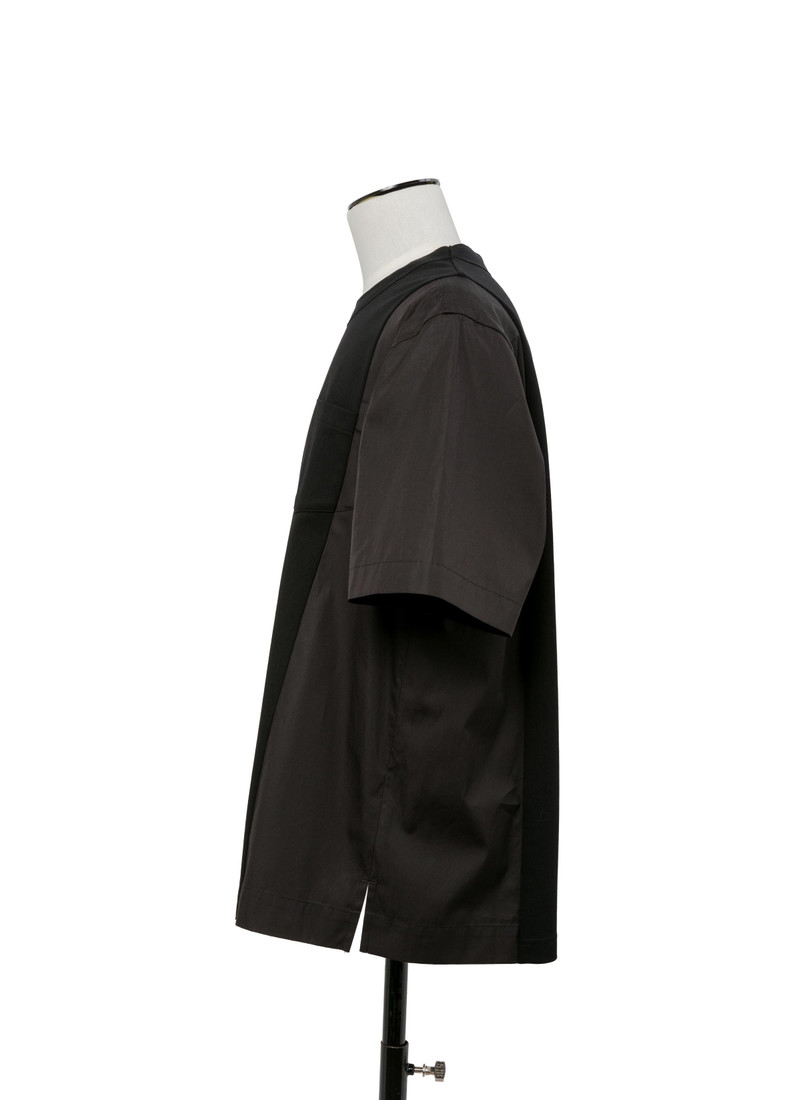 sacai Poplin x Cotton Jersey T-Shirt outlook