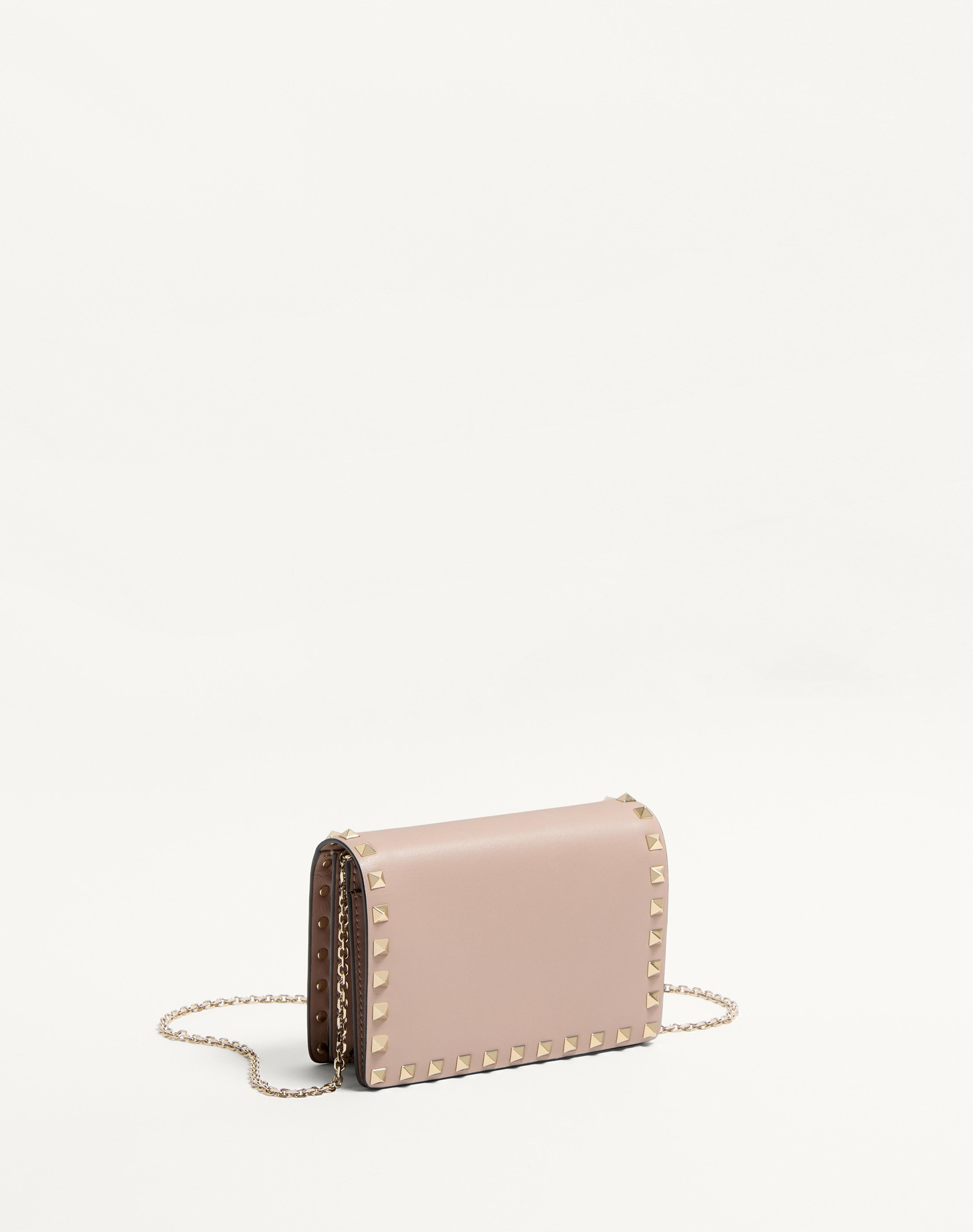ROCKSTUD CALFSKIN CHAIN POUCH - 2