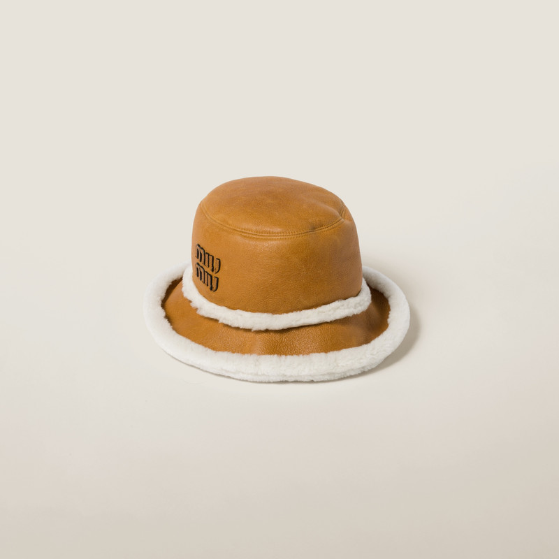 Shearling bucket hat 1