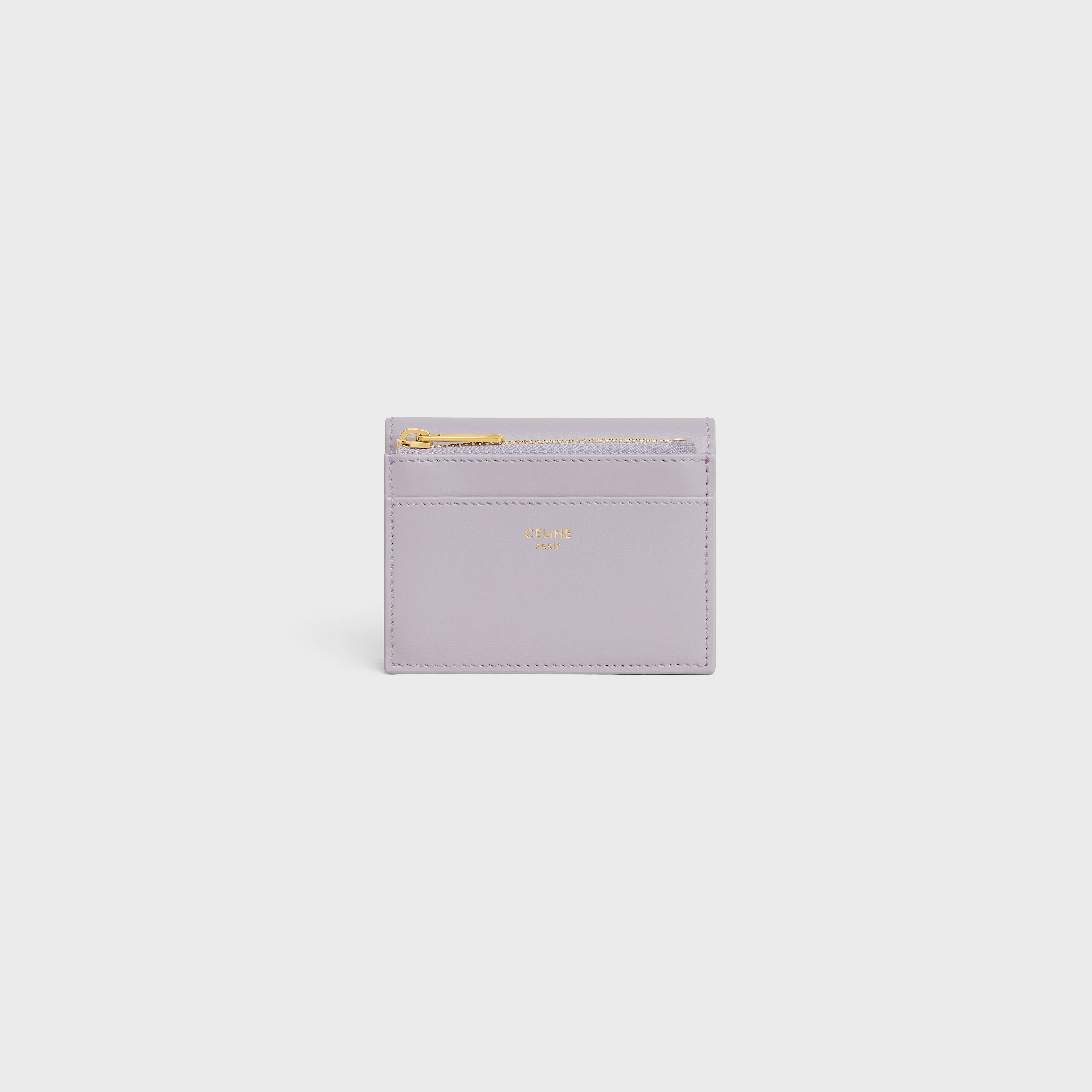 COMPACT WALLET WITH COIN TRIOMPHE in Shiny calfskin - 3