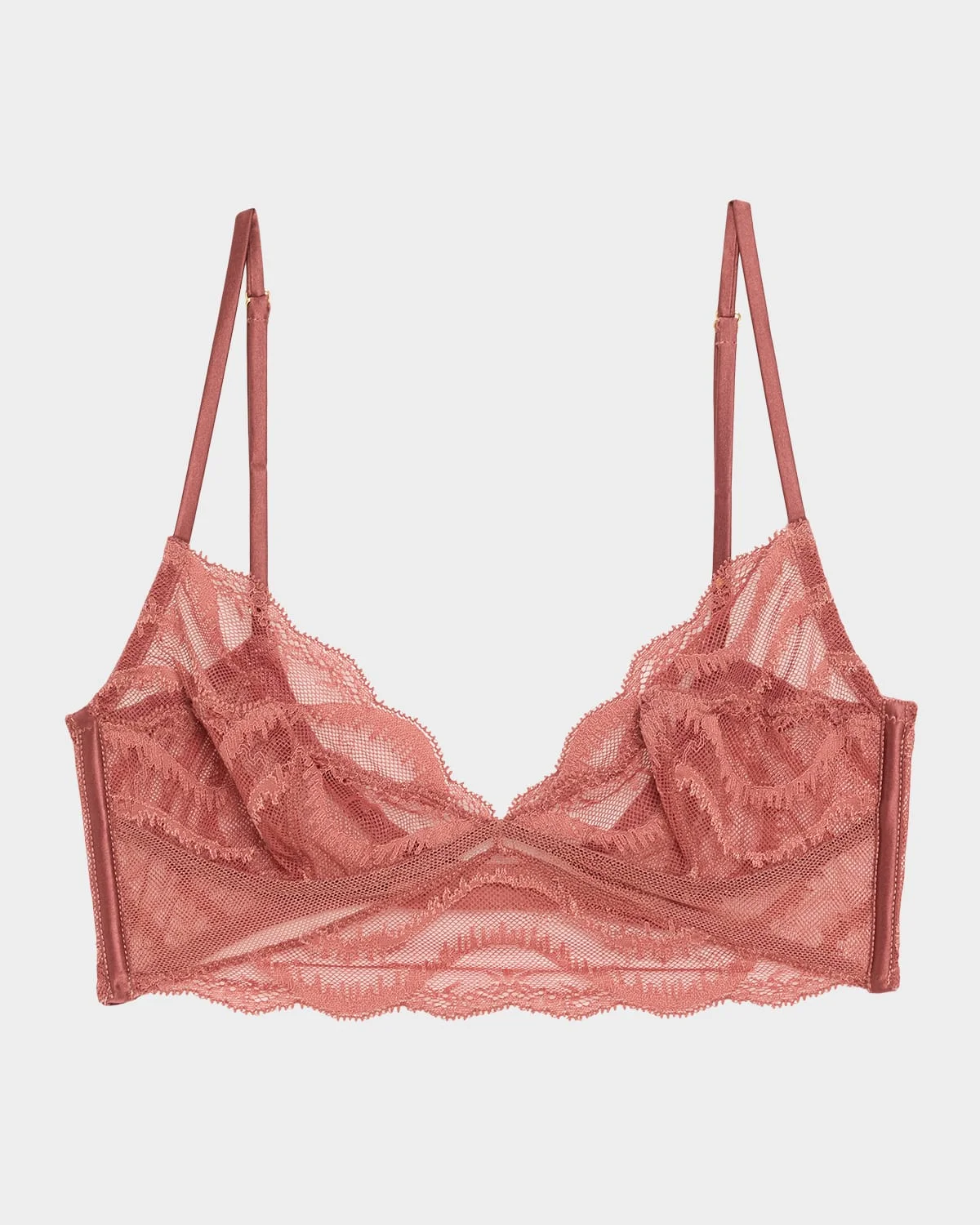 Leche Moi Lace-Trim Longline Bra - 1