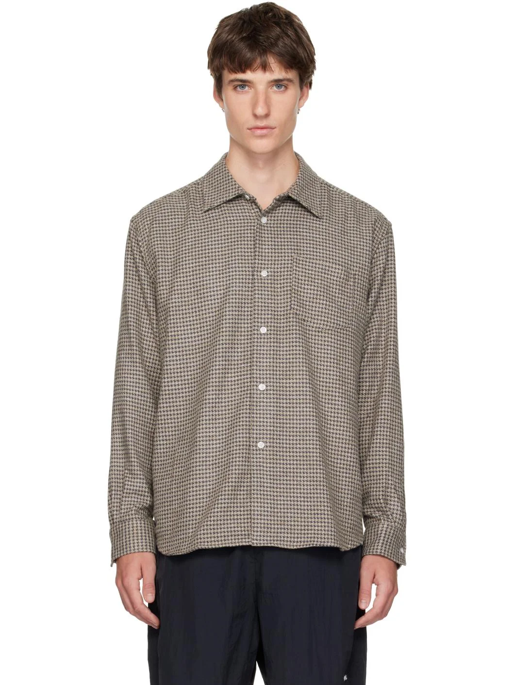 Gray & Khaki Serve Shirt - 1